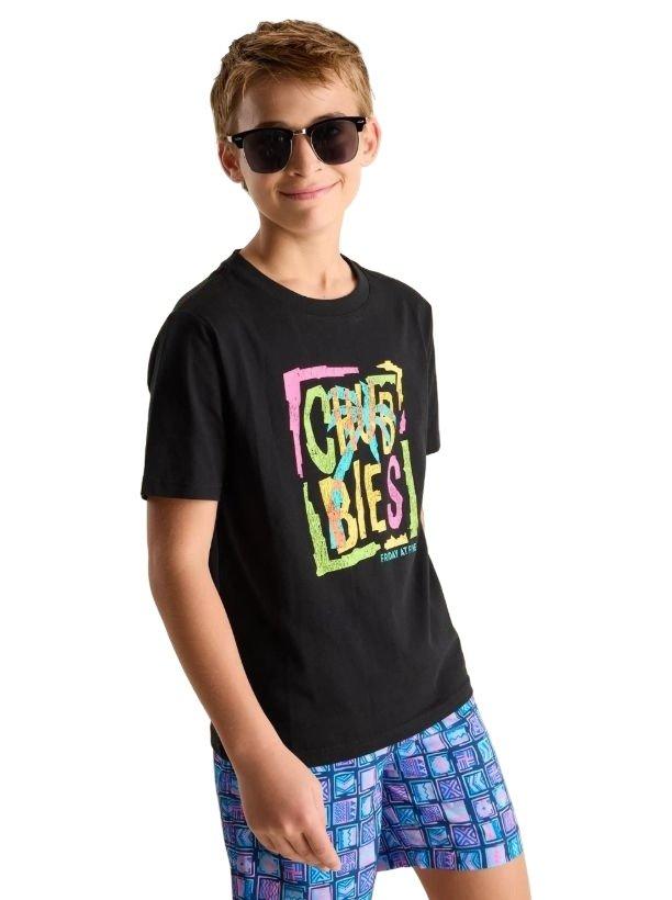 Chubbies Classic Big Boys' Black Tee