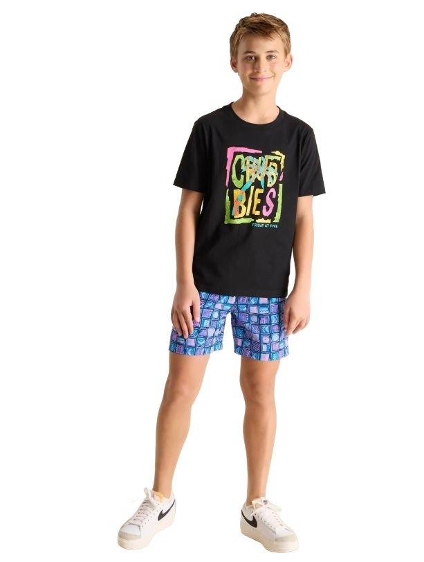 Chubbies Classic Big Boys' Black Tee