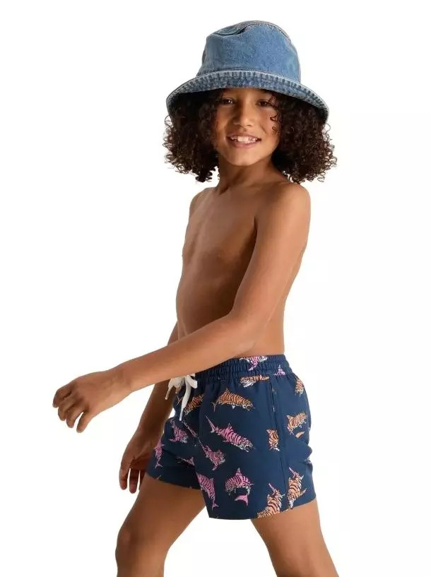 Chubbies Big Boys' King Of The Sea Shorts - NAVY