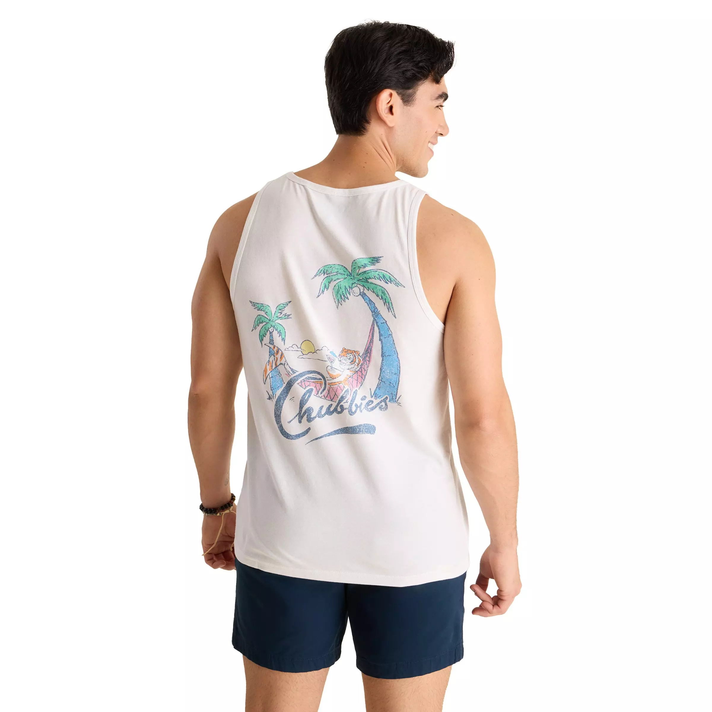 Chubbies Men's The Tiger Tailgate Tank - White - WHITE