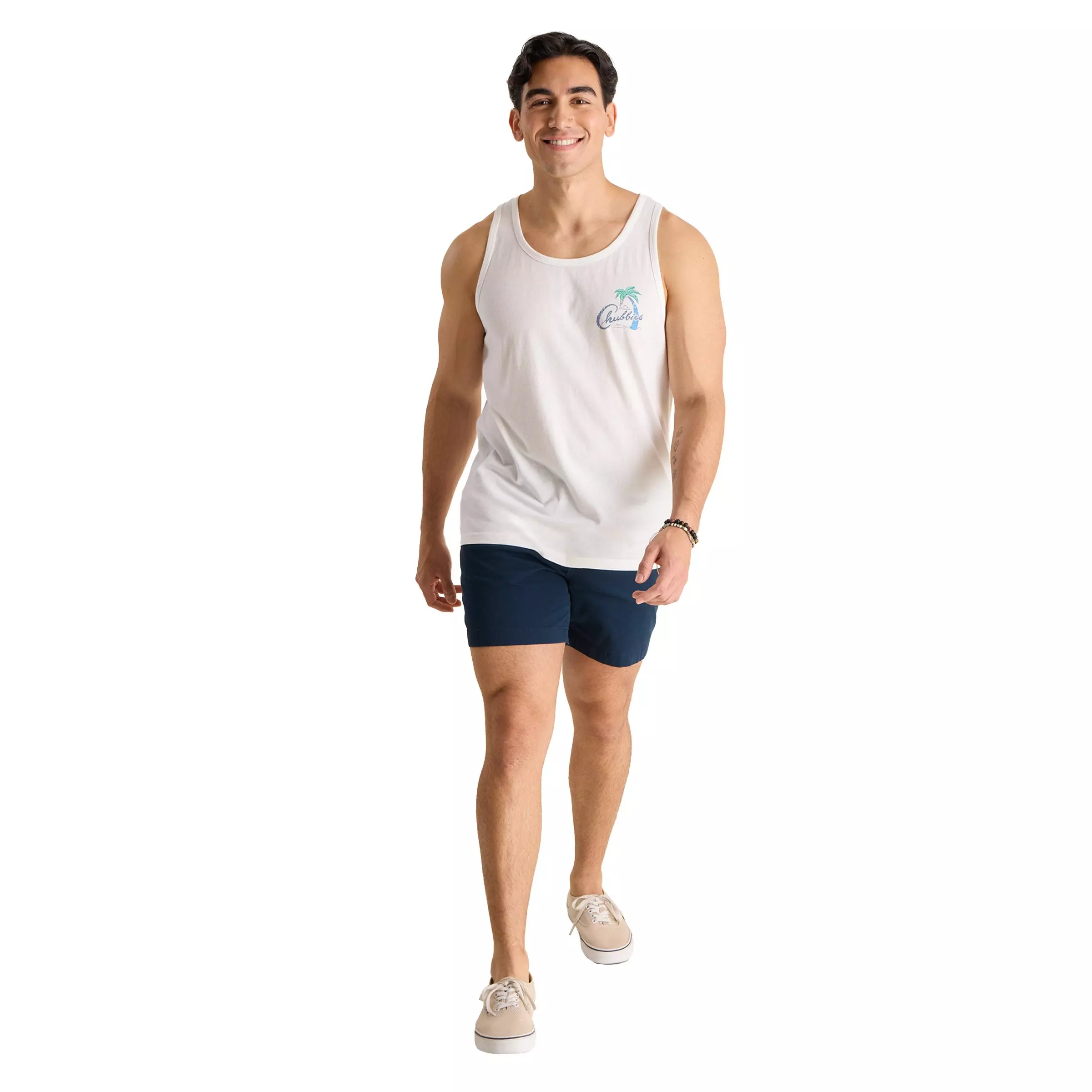 Chubbies Men's The Tiger Tailgate Tank - White - WHITE