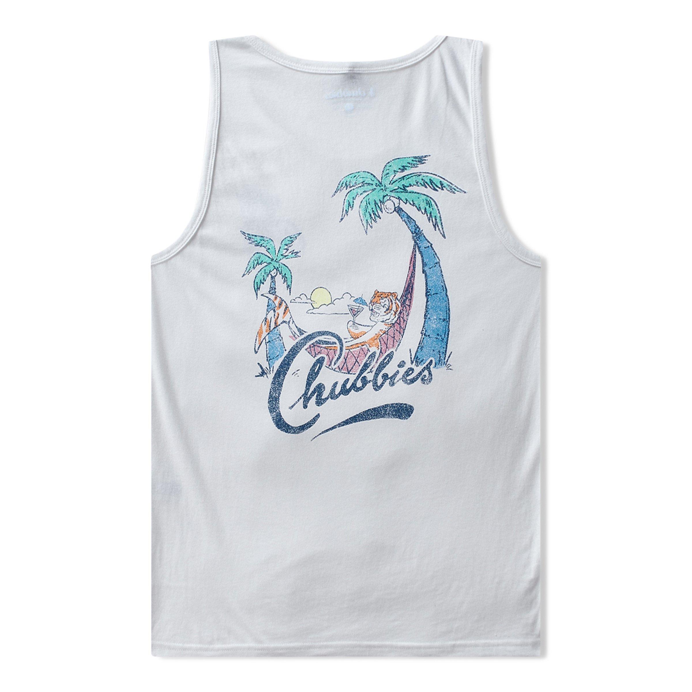 Chubbies Men's The Tiger Tailgate Tank - White - WHITE Thumbnail View 5