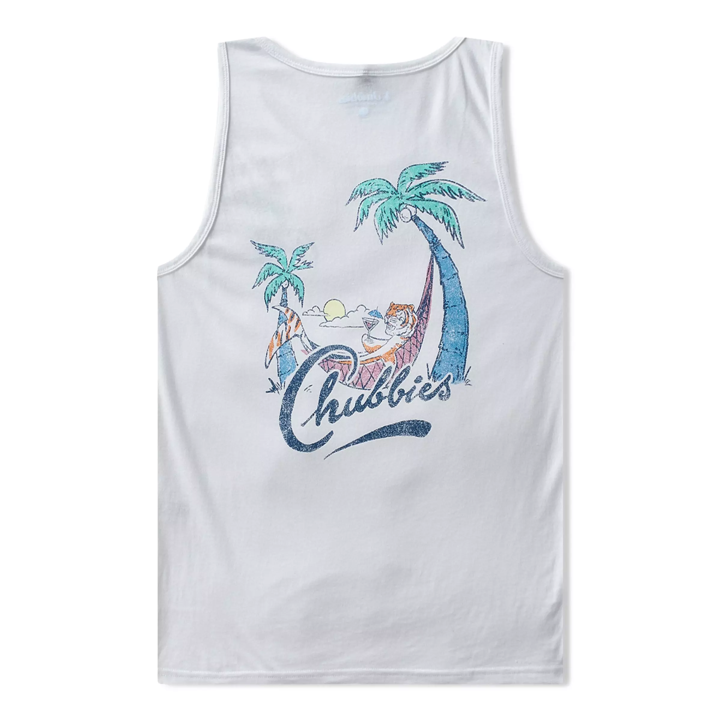 Chubbies Men's The Tiger Tailgate Tank - White - WHITE