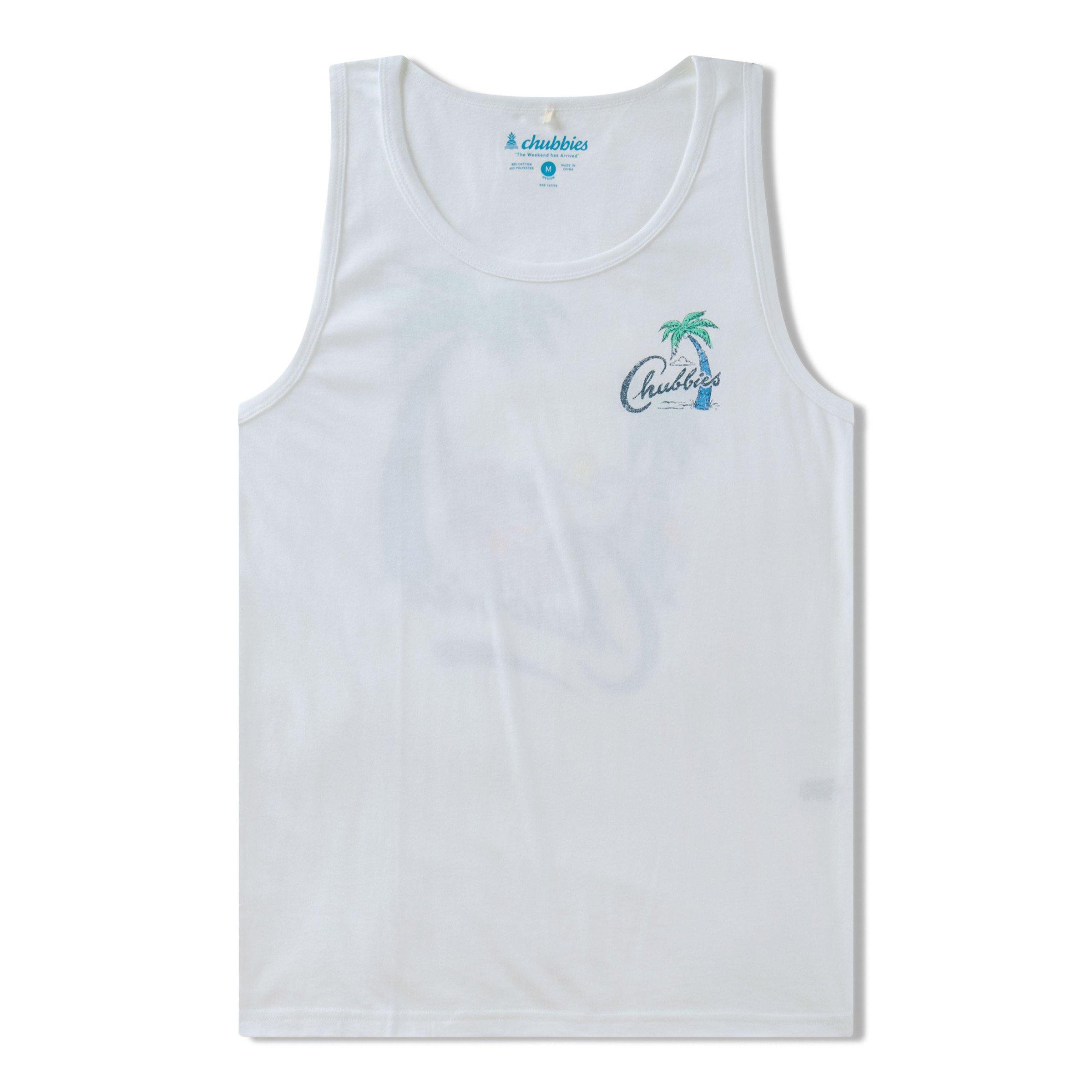 Chubbies Men's The Tiger Tailgate Tank - White - WHITE Thumbnail View 6