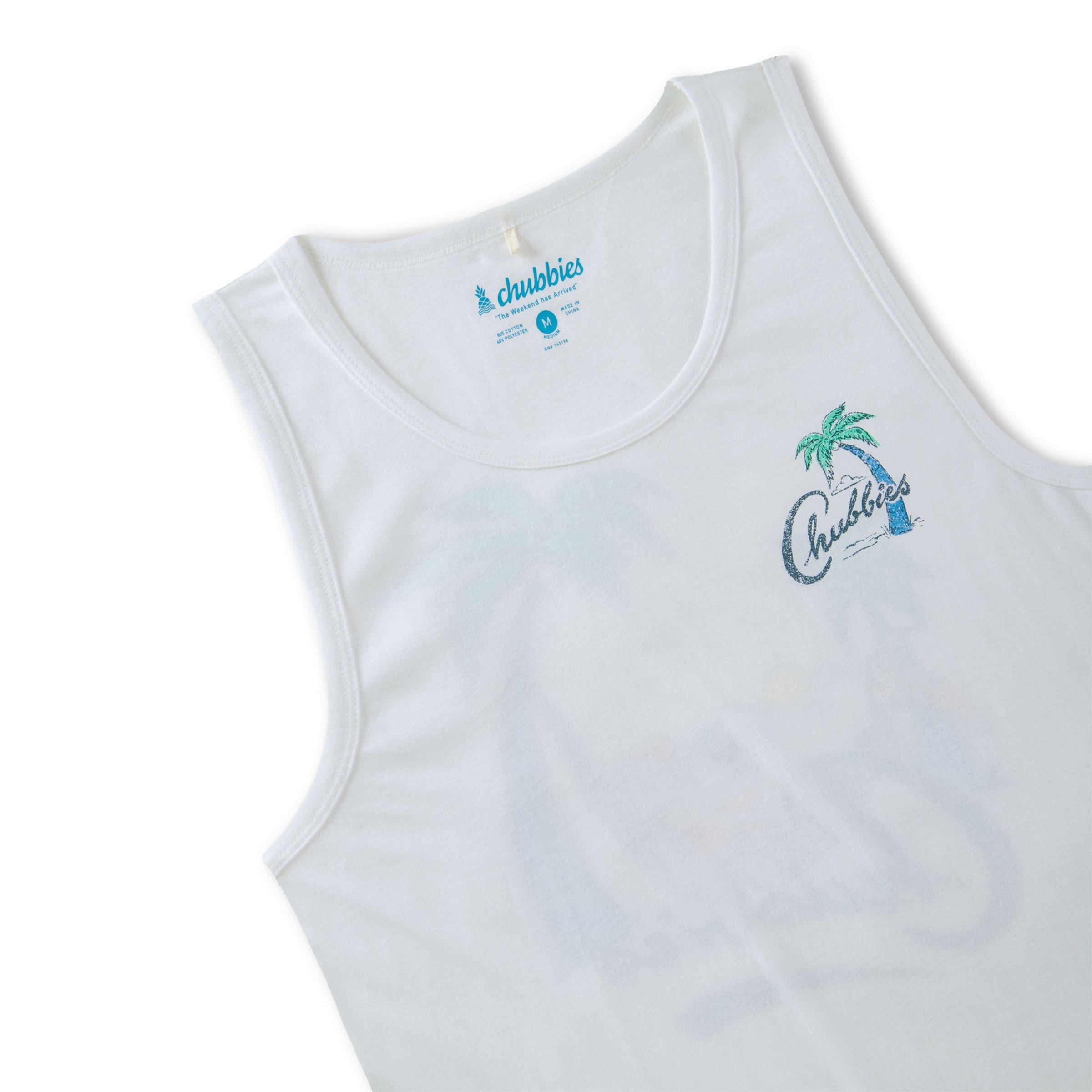 Chubbies Men's The Tiger Tailgate Tank - White - WHITE Thumbnail View 7