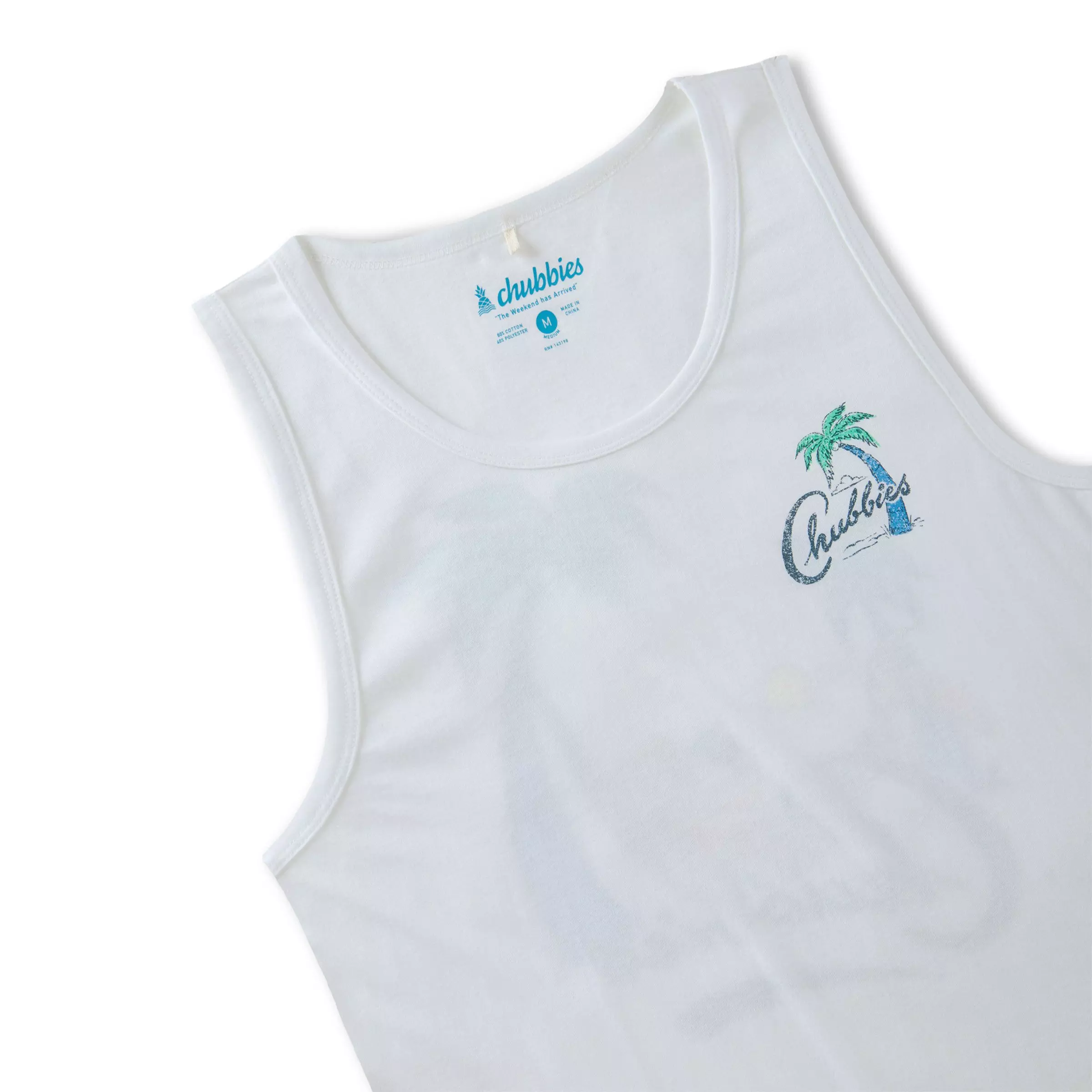 Chubbies Men's The Tiger Tailgate Tank - White - WHITE