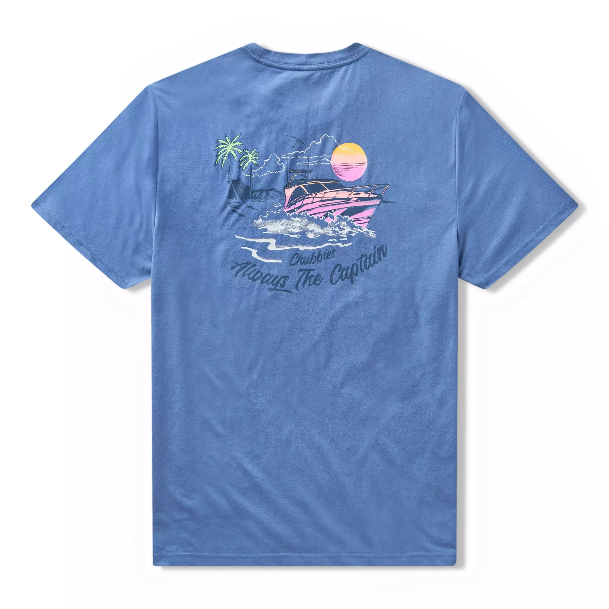Chubbies Men's The Captain's License Tee - Blue - BLUE