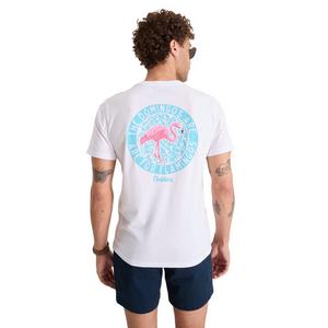 Chubbies Men's The Domingos For Flamingo Tee - White