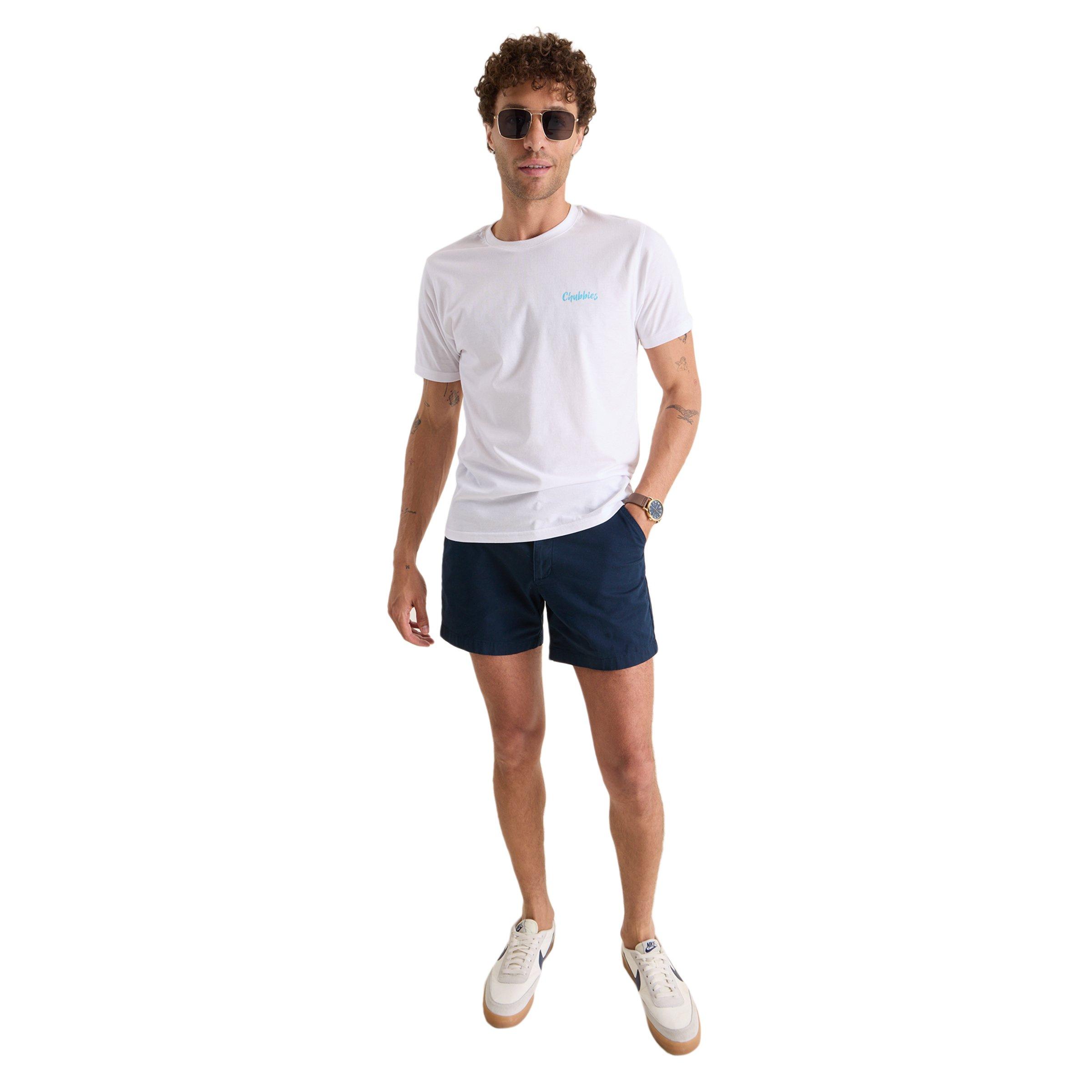 Chubbies Men's The Domingos For Flamingo Tee - White - WHITE Thumbnail View 3
