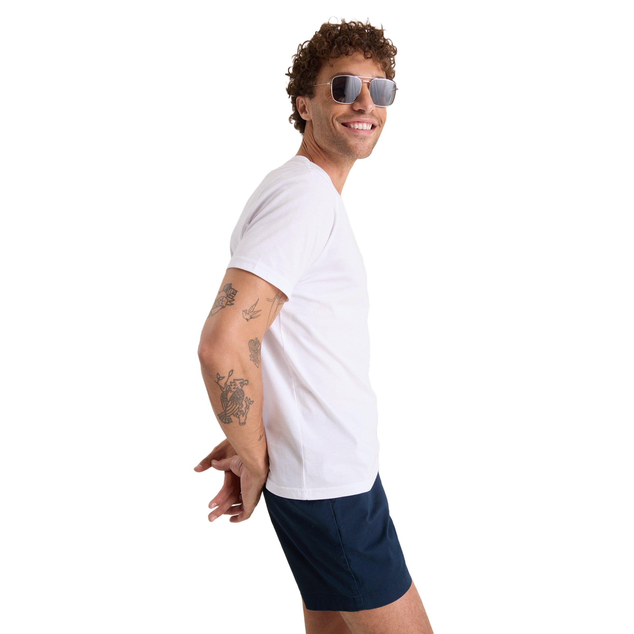Chubbies Men's The Domingos For Flamingo Tee - White - WHITE Thumbnail View 4