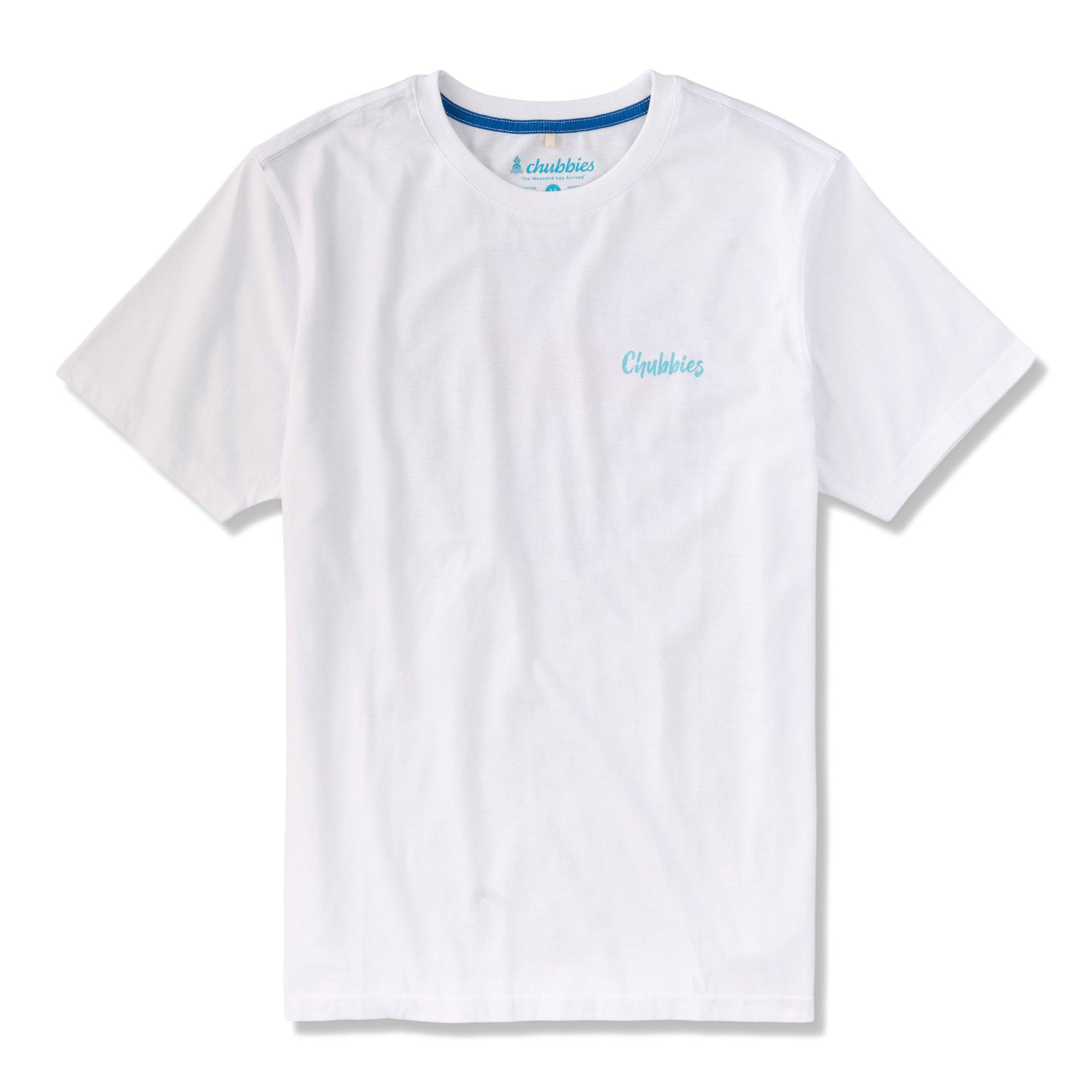 Chubbies Men's The Domingos For Flamingo Tee - White - WHITE Thumbnail View 5