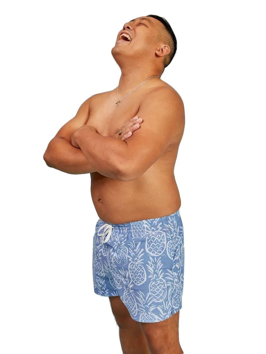 Chubbies Men's The Thigh Napples 5.5 Inch Shorts - BLUE Thumbnail View 3