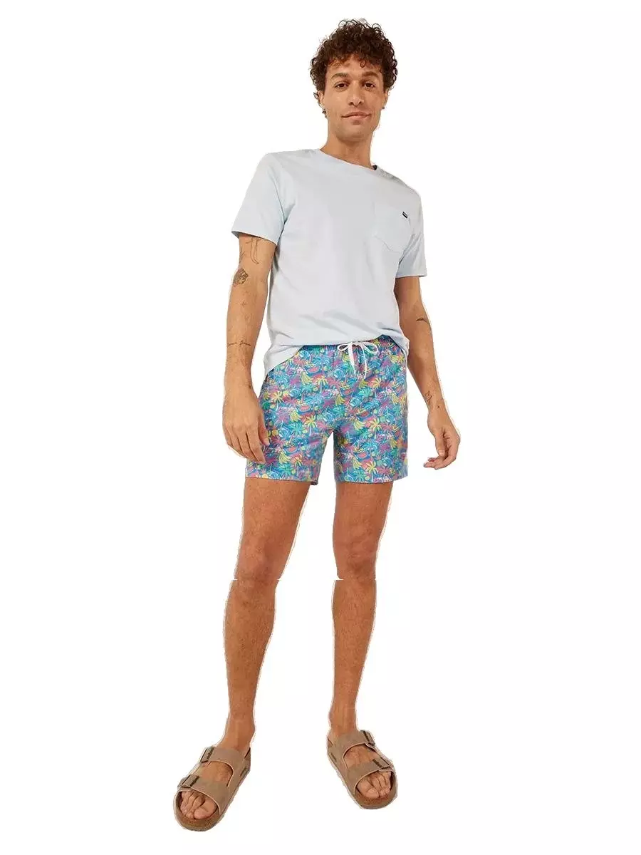 Chubbies Men's The Tropical Bunches 5.5 Inch Lined Shorts - BLUE