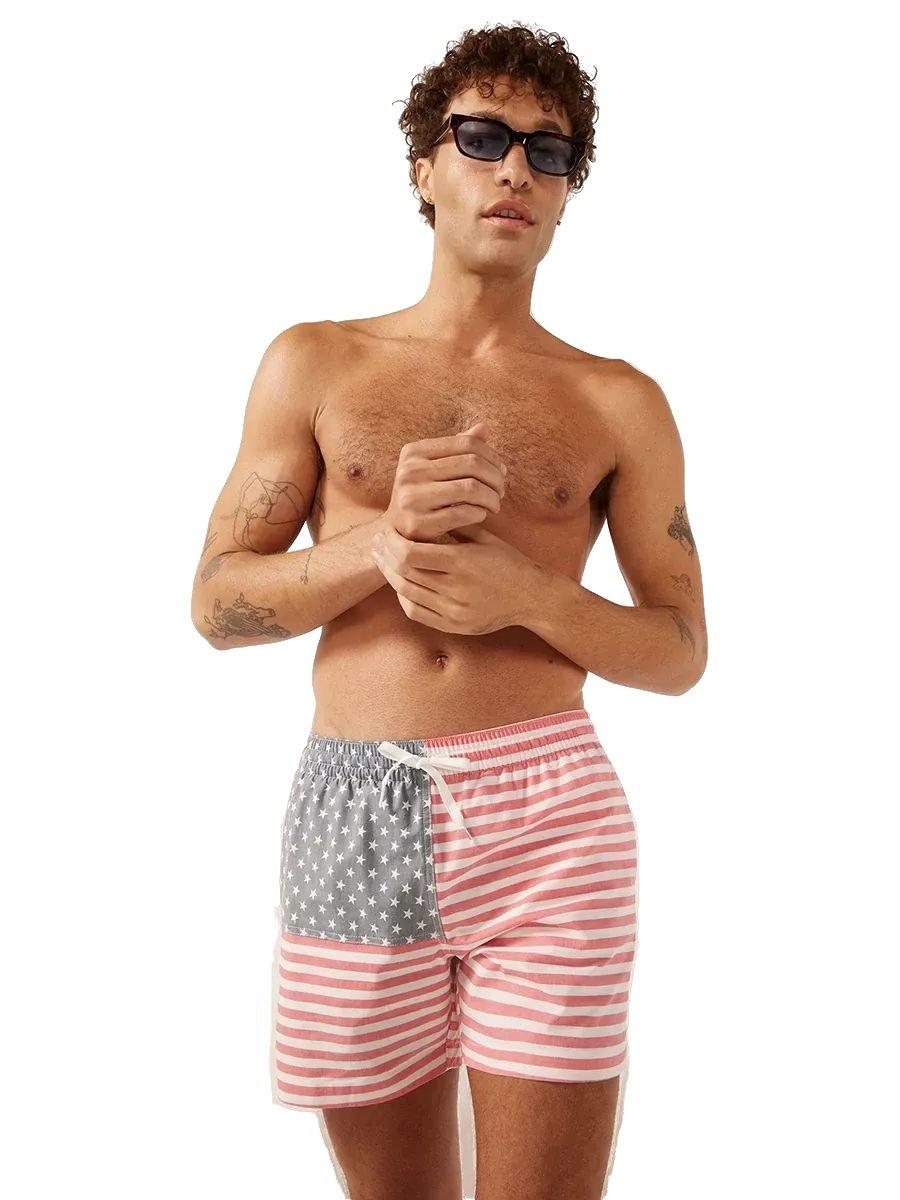 Chubbies Men's The Mericas 5.5 Inch Shorts - RED/WHITE/BLUE Thumbnail View 1
