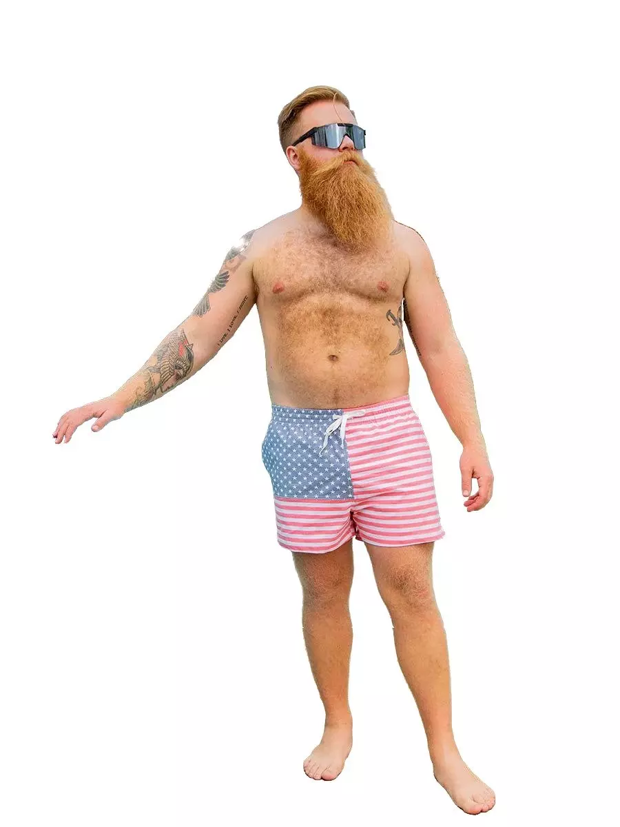 Chubbies Men's The Mericas 5.5 Inch Shorts - RED/WHITE/BLUE