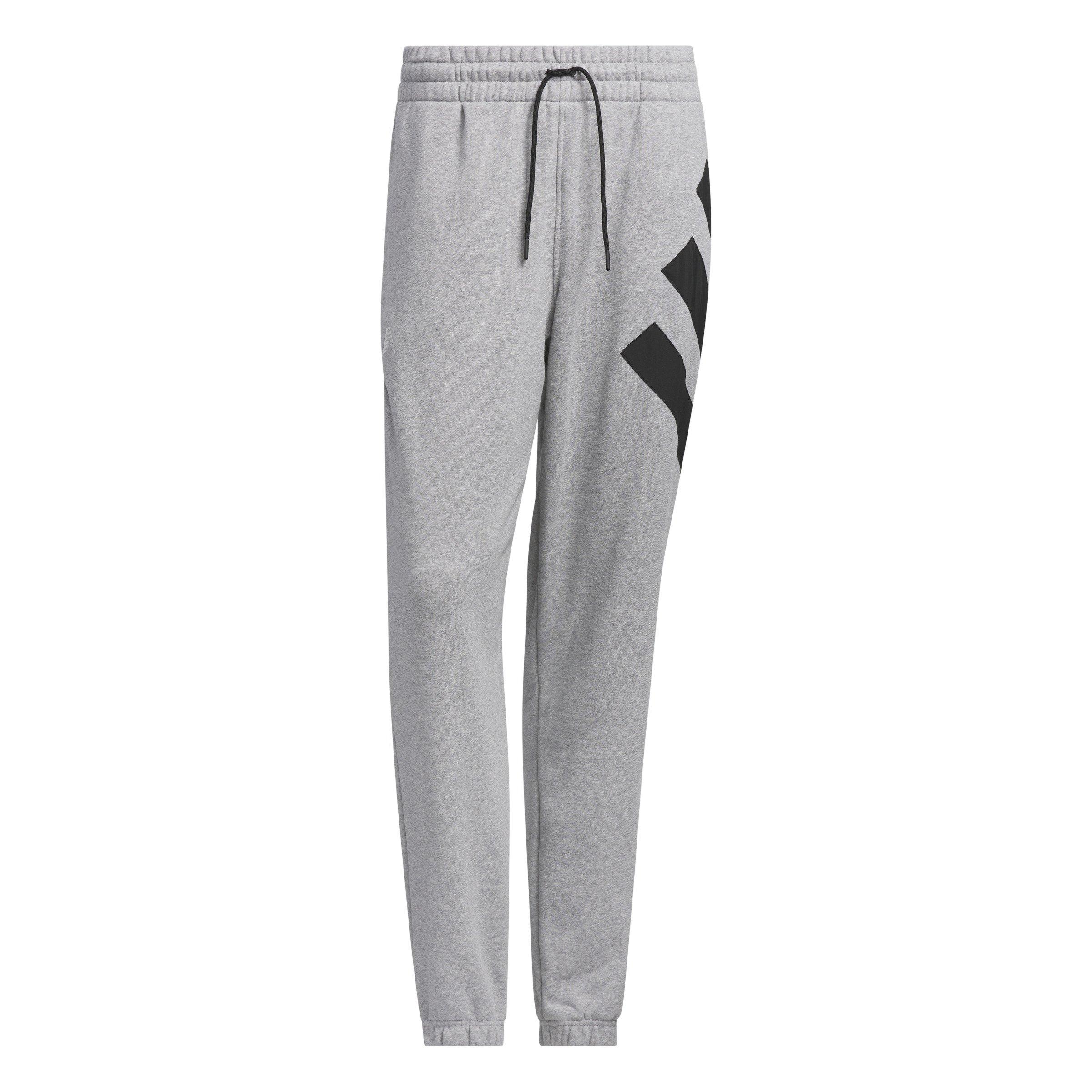 adidas Men's Anthony Edwards Foundation Fleece Track Pants - GREY Thumbnail View 6