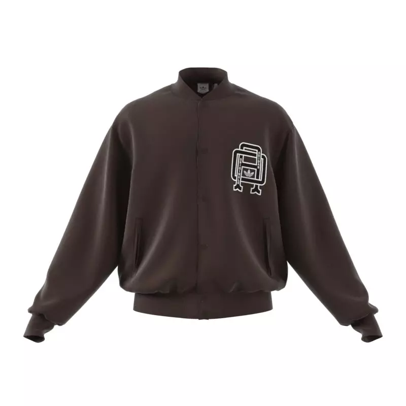 adidas Men's Varsity Bomber Jacket - BROWN
