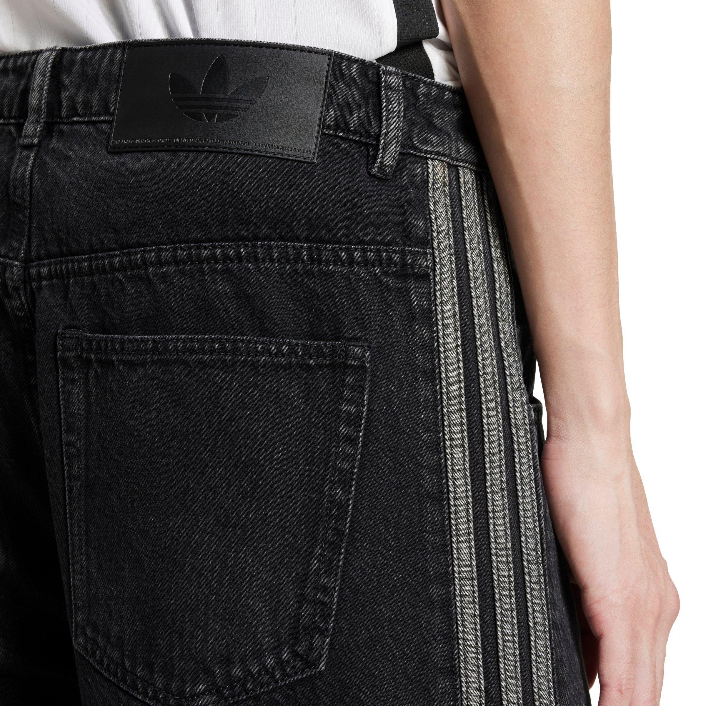 adidas Originals Men's Denim Firebird Joggers - BLACK Thumbnail View 4