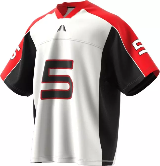 adidas Men's Anthony Edwards Short-Sleeve Jersey - WHITE/RED