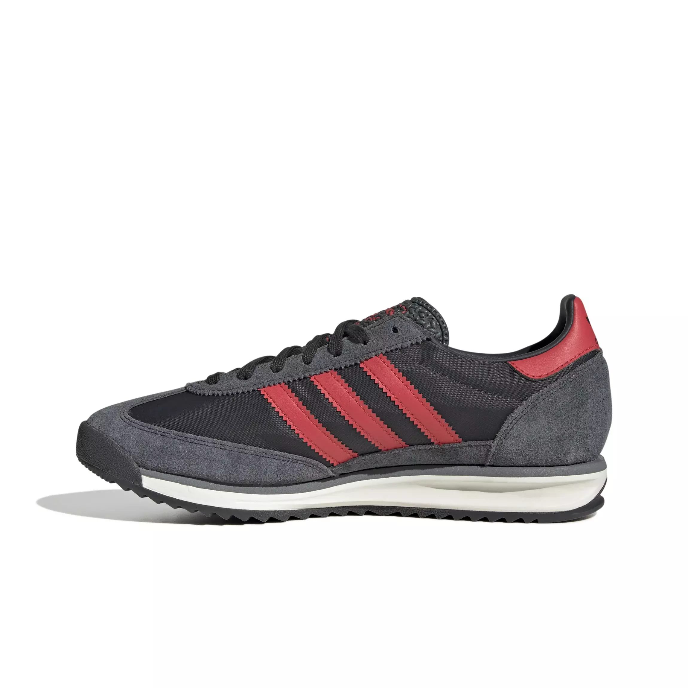 adidas Originals SL 72 "Carbon/Real Coral/Grey Six" Men's Shoe - GREY/RED