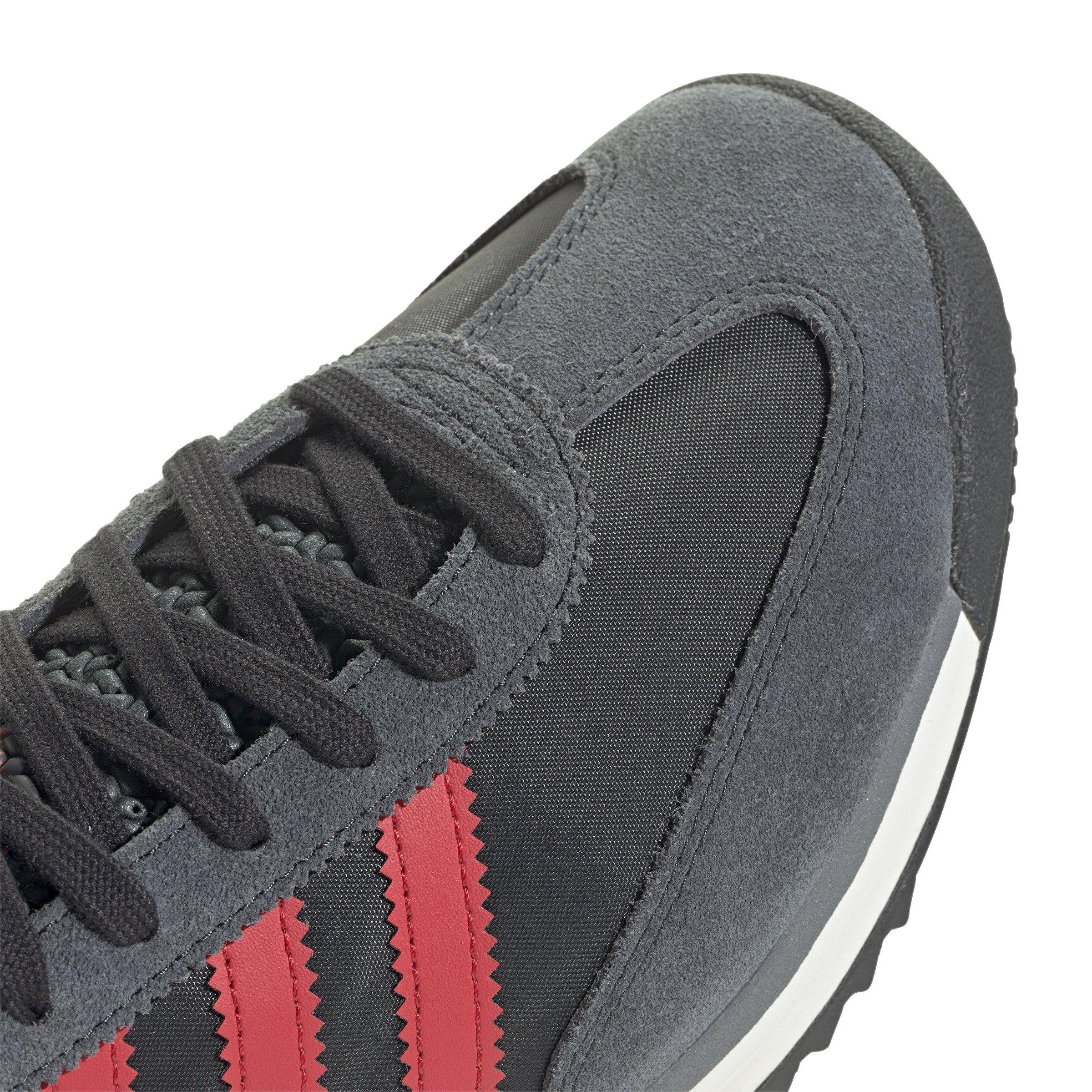 adidas Originals SL 72 "Carbon/Real Coral/Grey Six" Men's Shoe - GREY/RED Thumbnail View 4