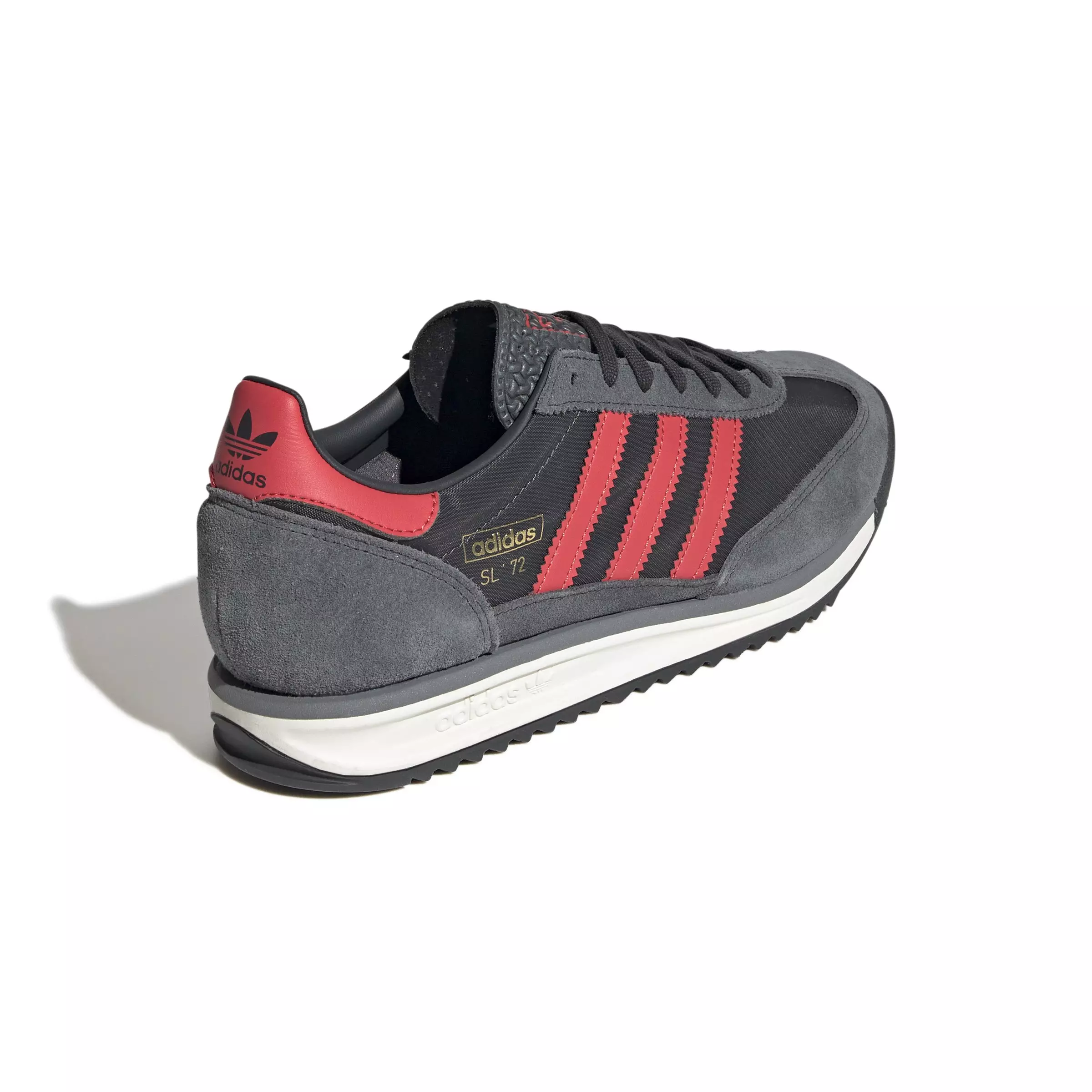 adidas Originals SL 72 "Carbon/Real Coral/Grey Six" Men's Shoe - GREY/RED