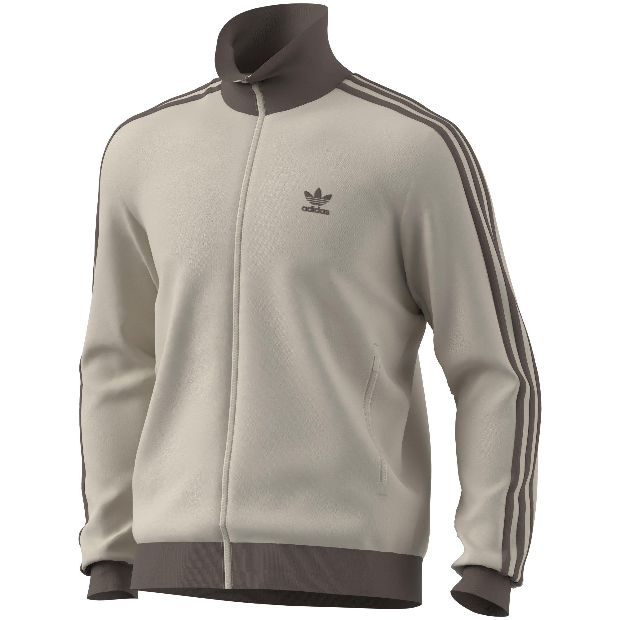 adidas Originals Men's Adicolor Classics Beckenbauer Track Jacket - Tan/Brown - TAN/BROWN Thumbnail View 1