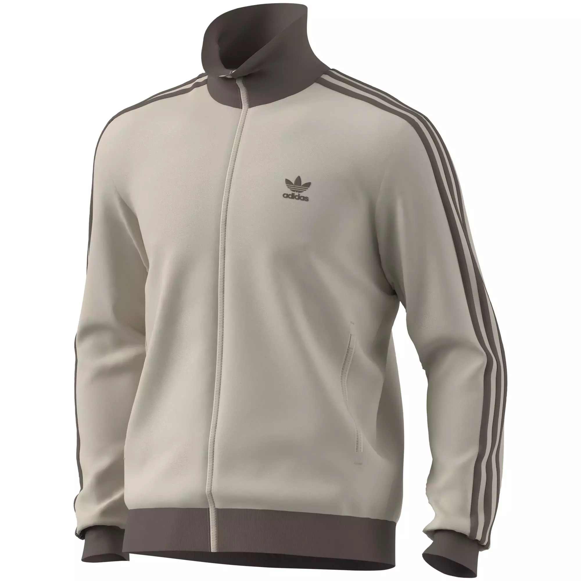 adidas Originals Men's Adicolor Classics Beckenbauer Track Jacket - Tan/Brown - TAN/BROWN