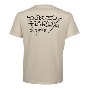 Ed Hardy Men's Rhinestone Battle Skull Tee