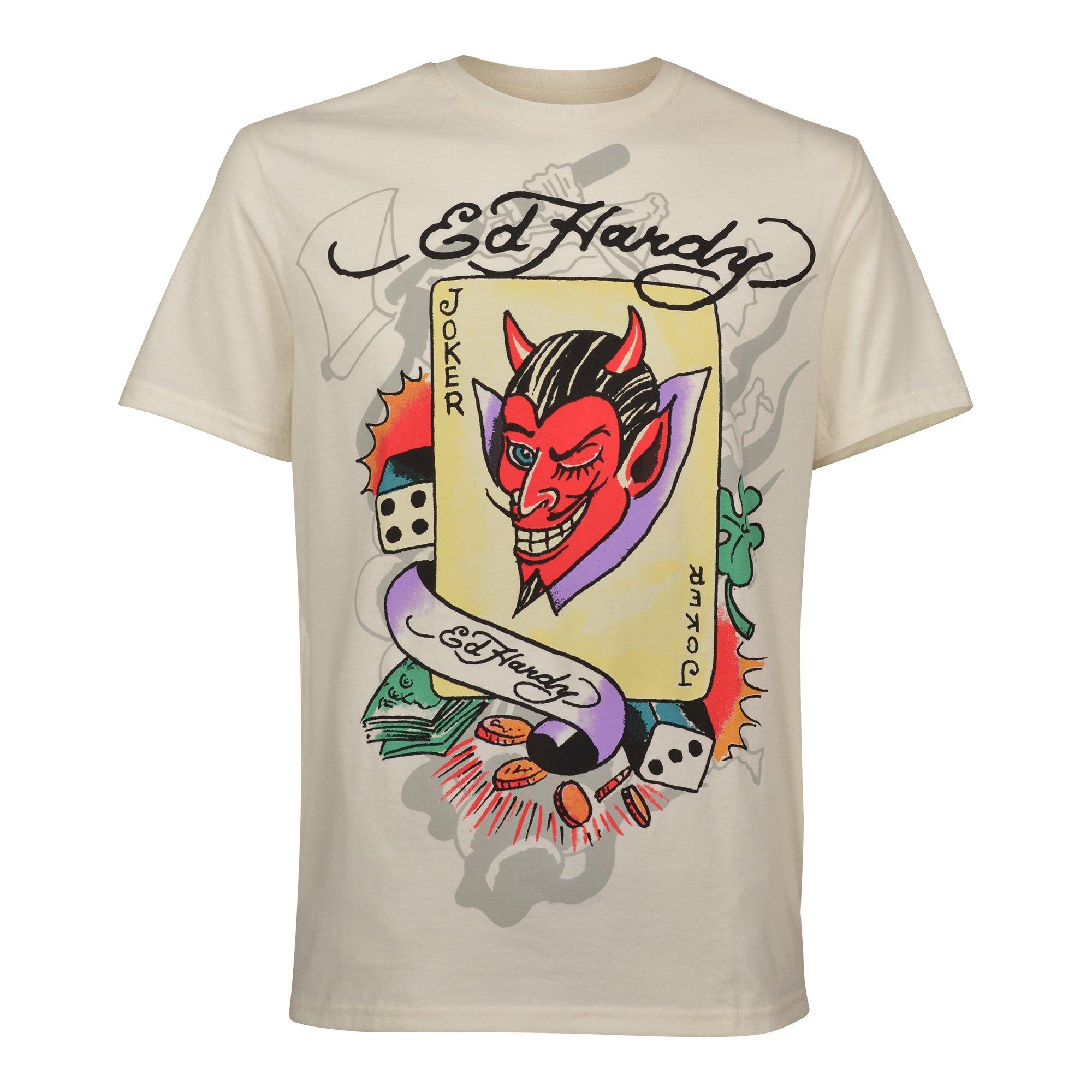Ed Hardy Men's Joker Tee - IVORY Thumbnail View 1