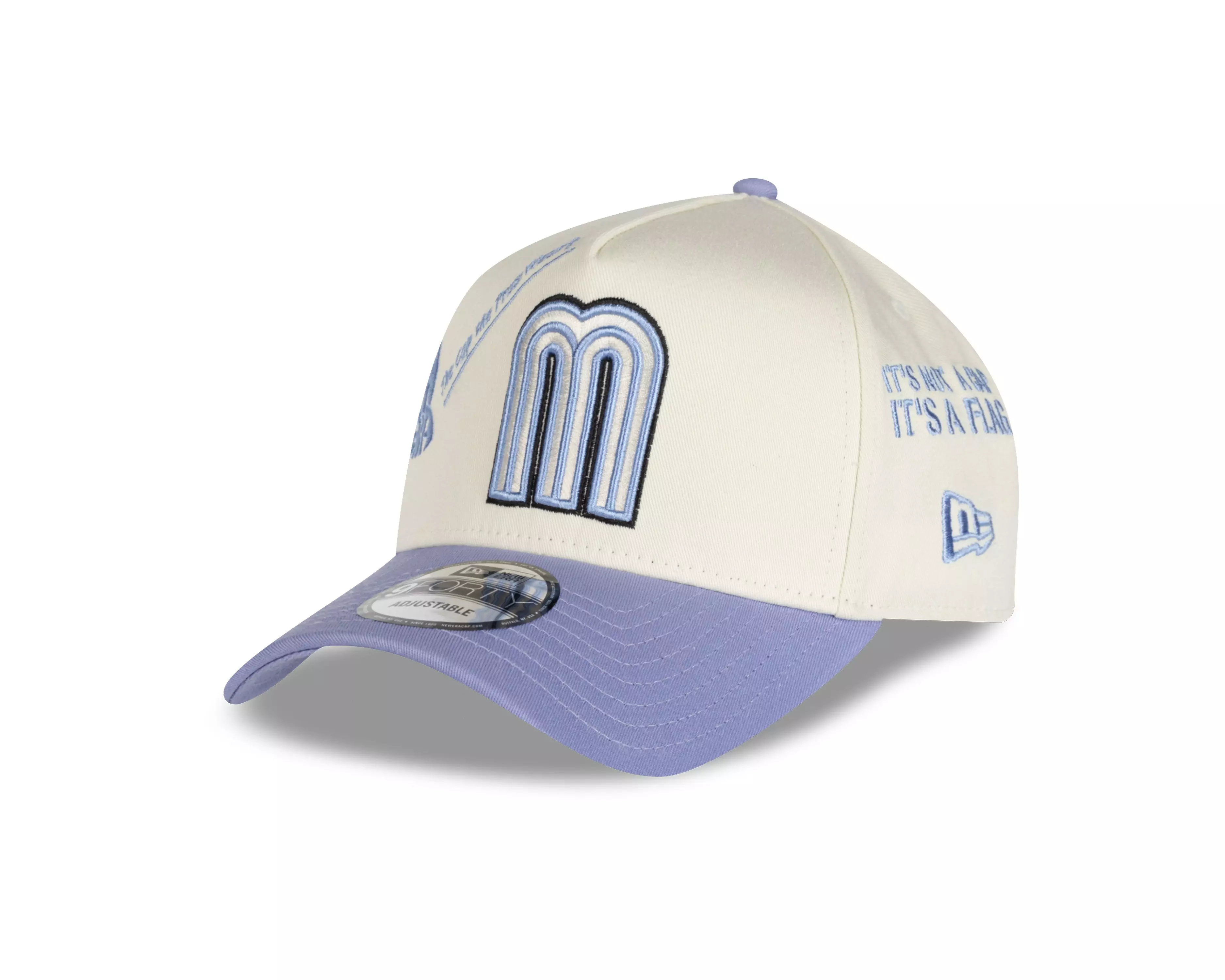 New Era Mexico 9FORTY Anniversary Snapback-Cream/Blue - CREAM