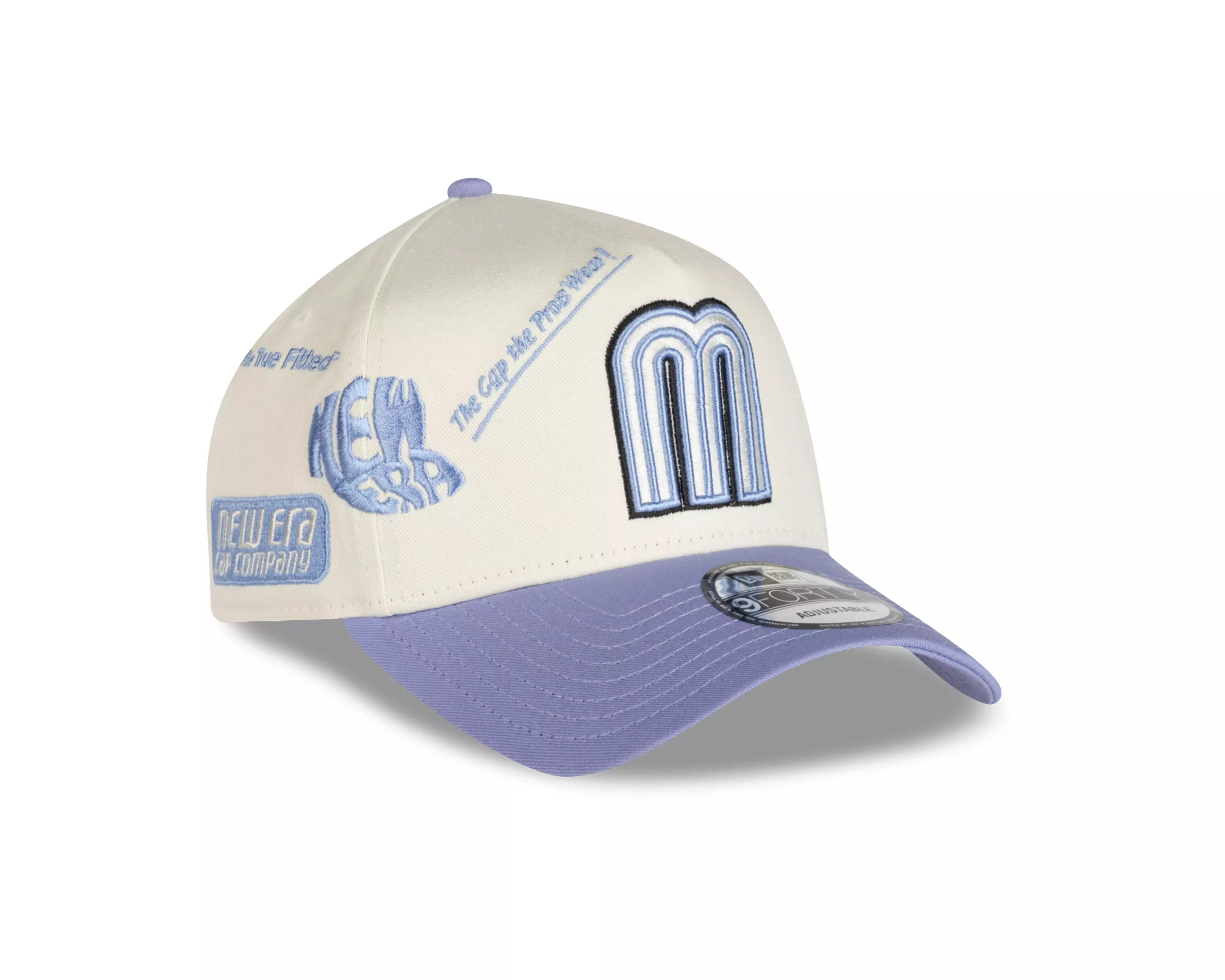 New Era Mexico 9FORTY Anniversary Snapback Hat - Cream/Blue - CREAM