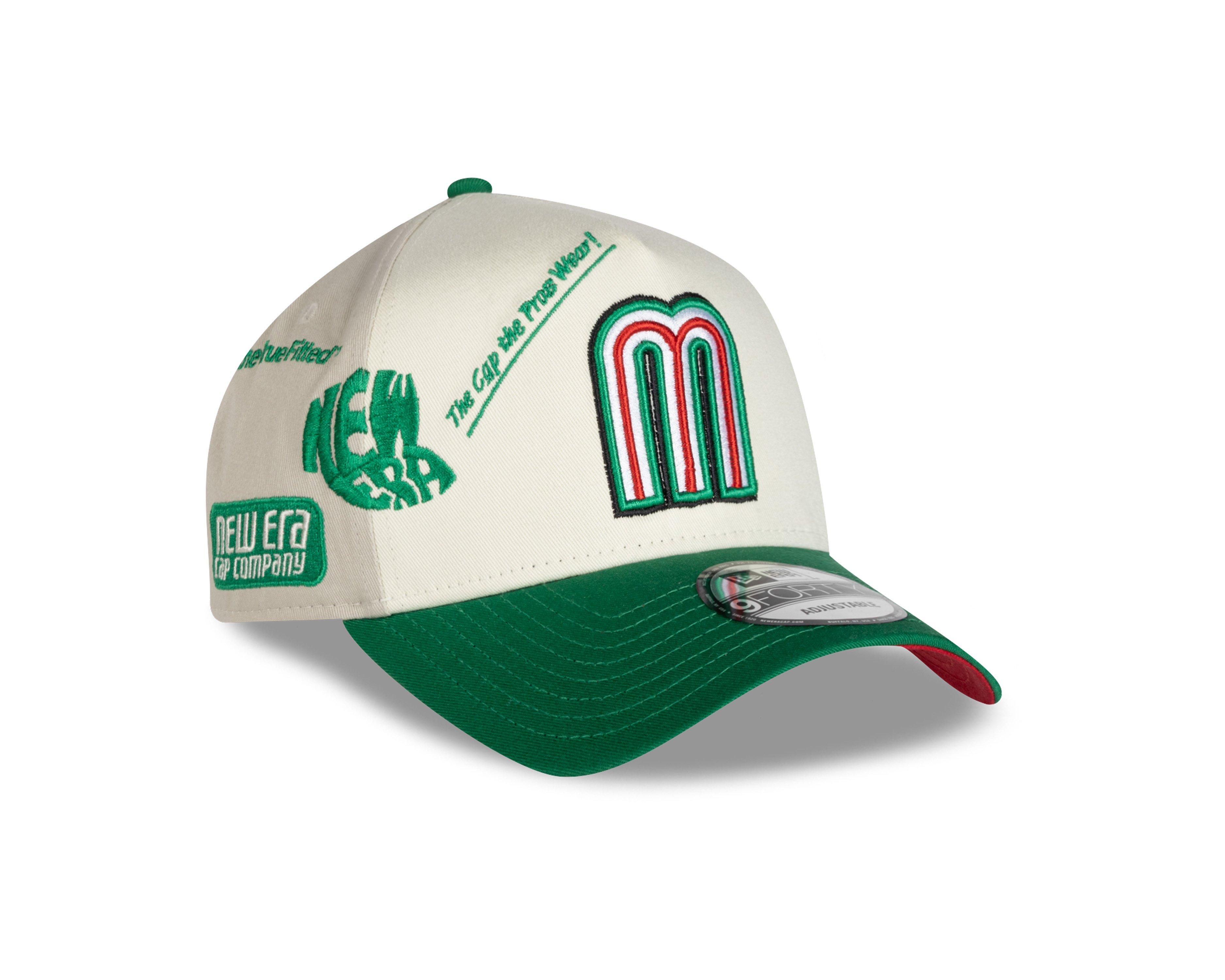 New Era Mexico 9FORTY Anniversary Snapback-Cream/Green