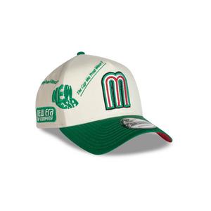 New Era Mexico 9FORTY Anniversary Snapback Hat-Cream/Green
