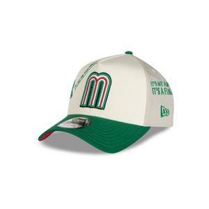 New Era Mexico 9FORTY Anniversary Snapback Hat-Cream/Green