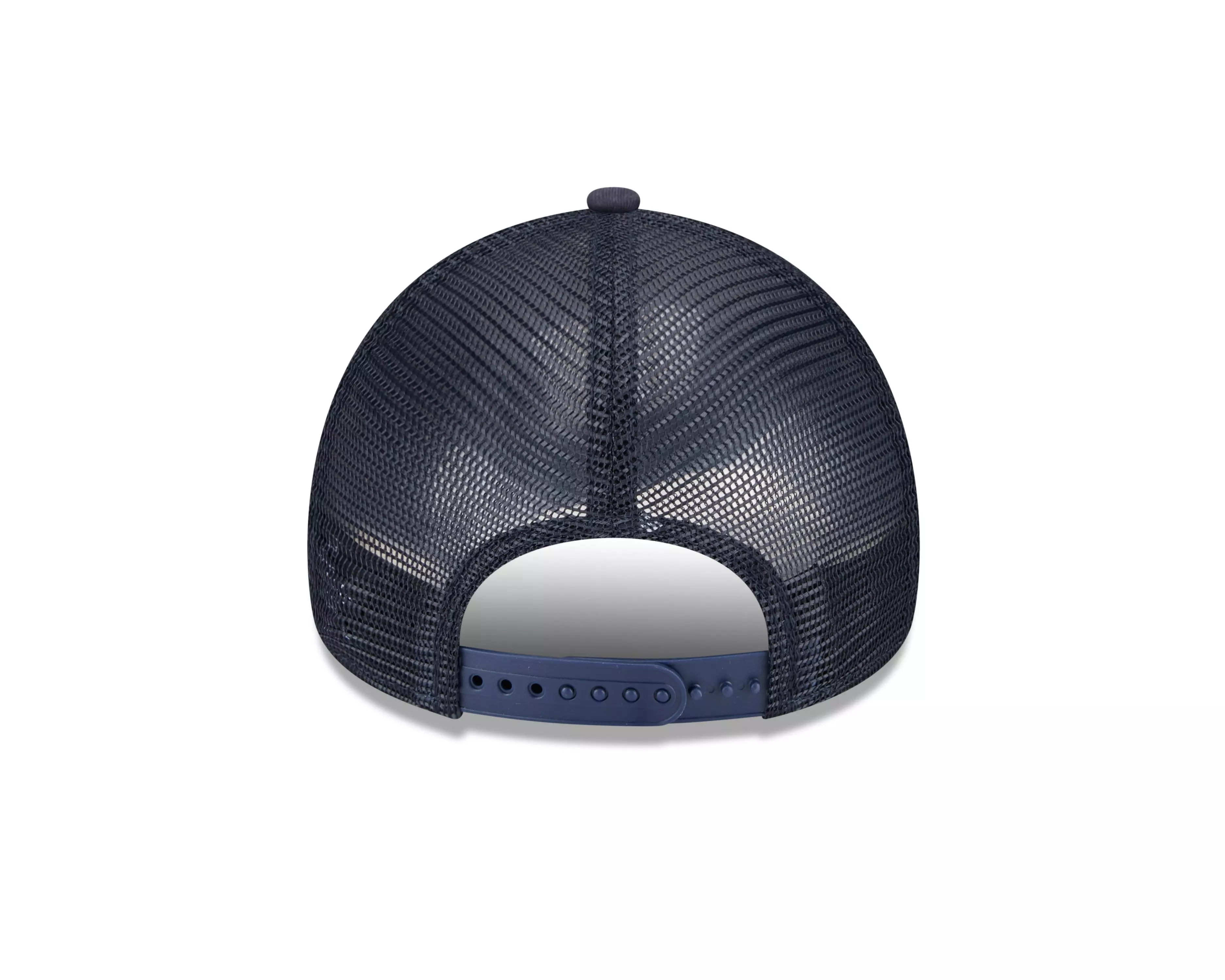 New Era Atlanta Braves 9FORTY Trucker Snapback Hat - Blue/Red - BLUE