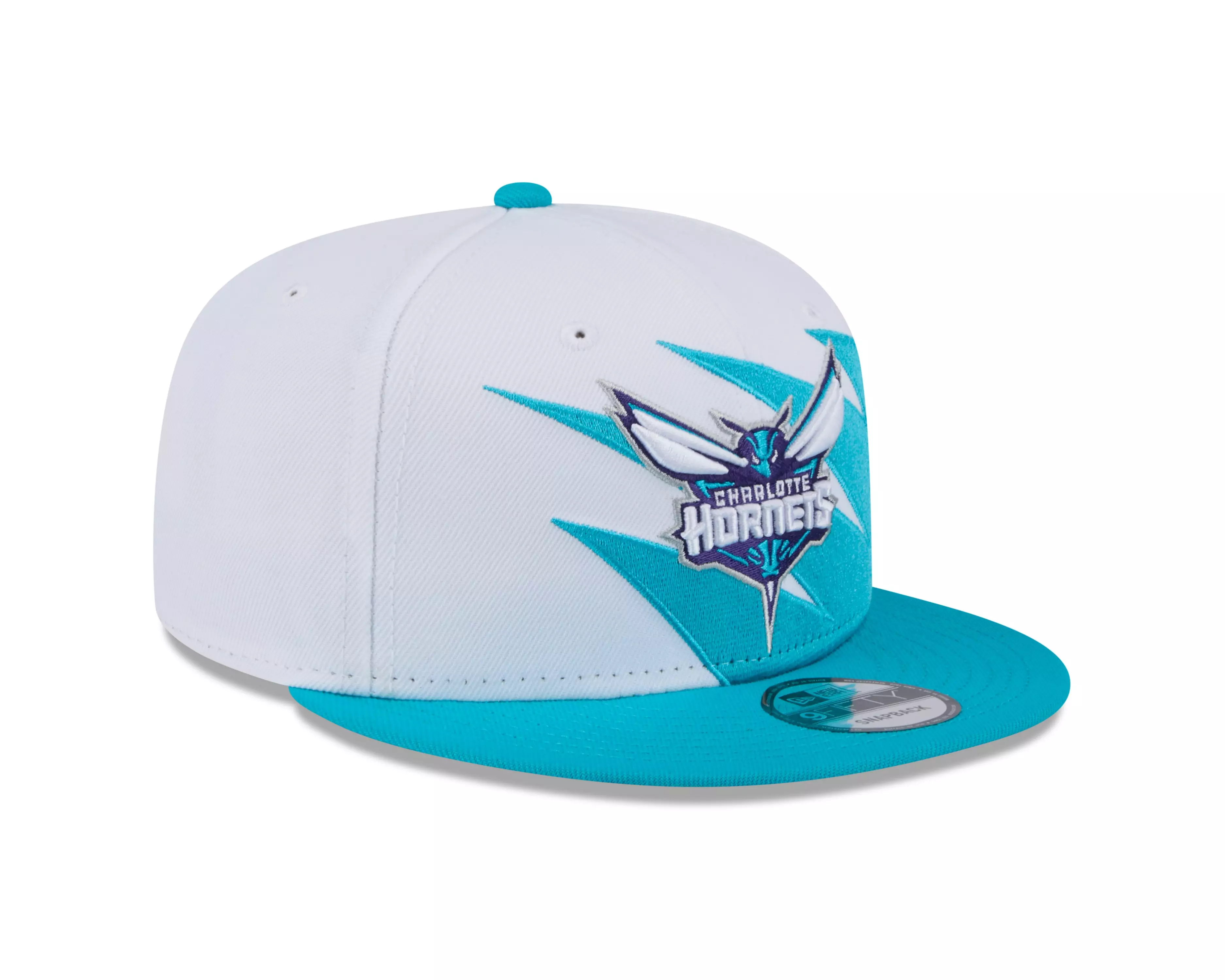 New Era Charlotte Hornets 9FIFTY Jagged Snapback Hat-Teal - TEAL
