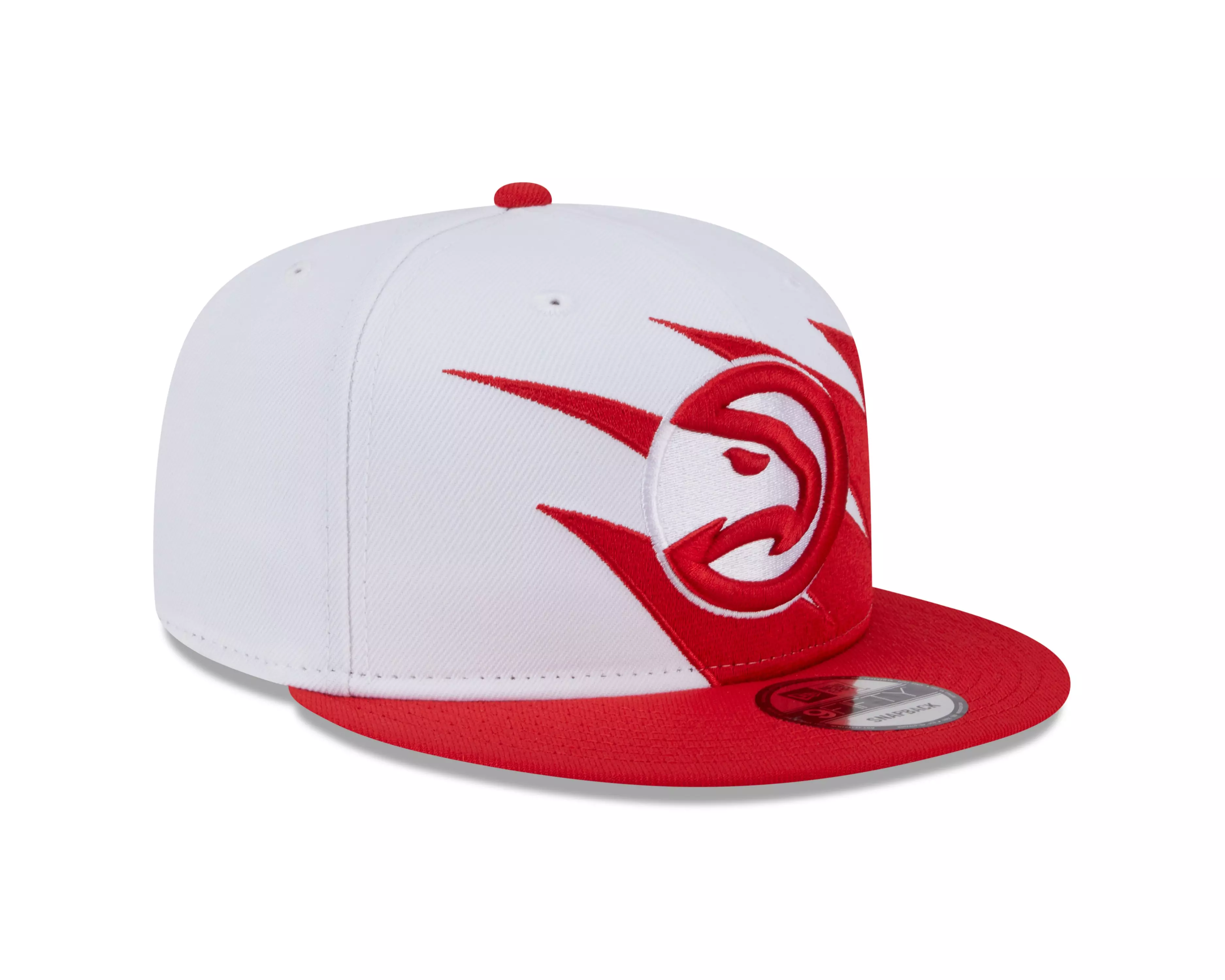 New Era Atlanta Hawks 9FIFTY Jagged Snapback Hat-Red - RED