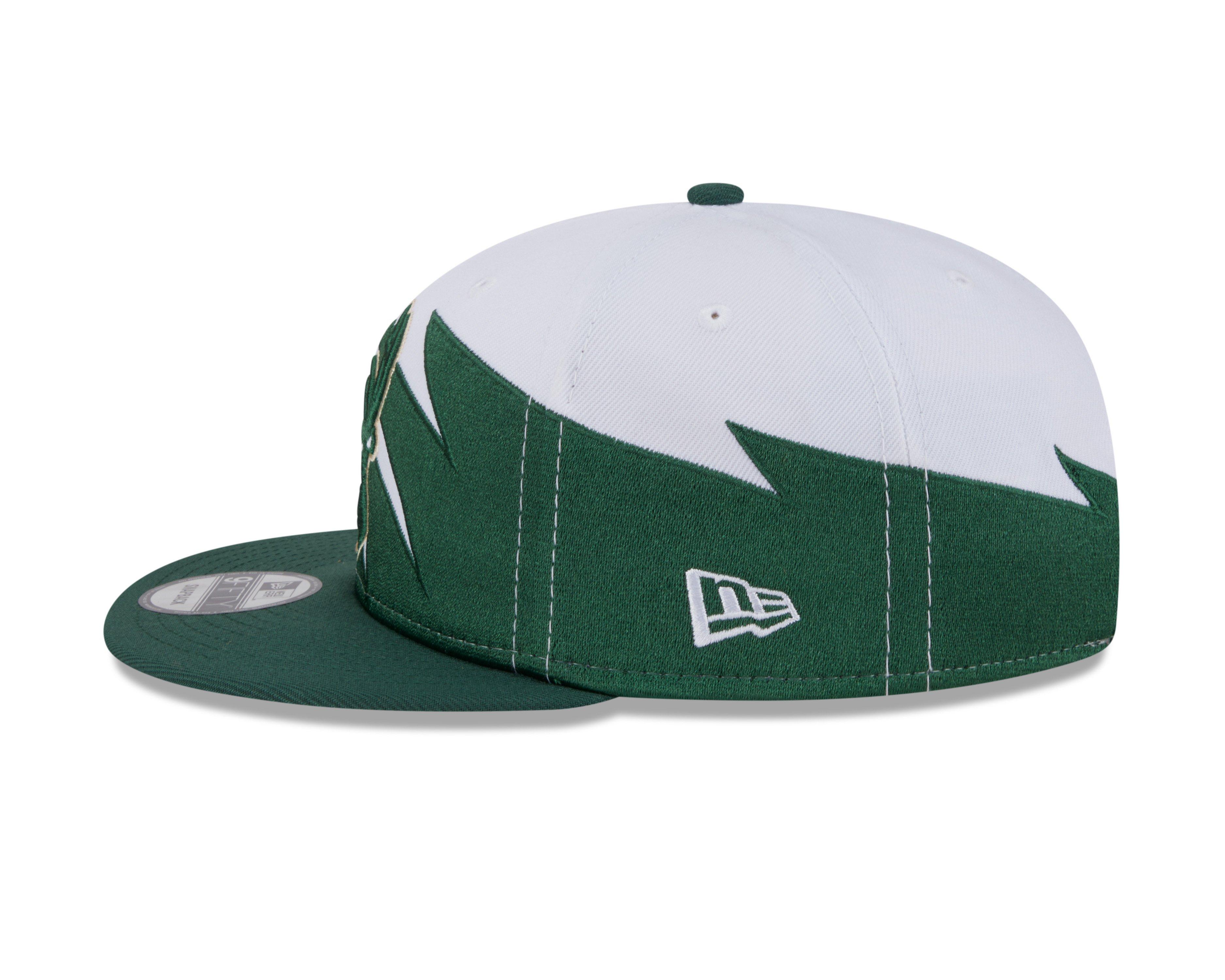 New Era Milwaukee Bucks 9FIFTY Jagged Snapback Hat-Green - GREEN Thumbnail View 5