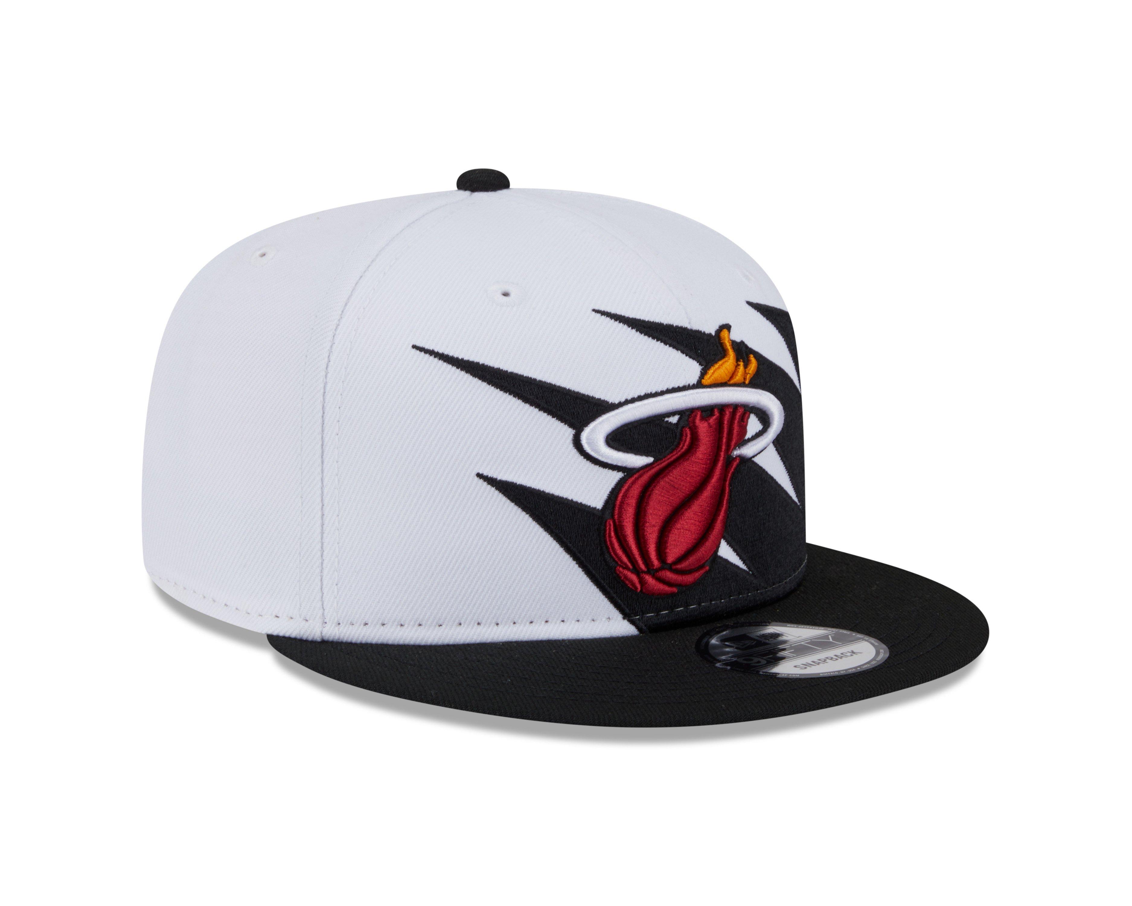 New Era Miami Heat 9FIFTY Jagged Snapback Hat-Black