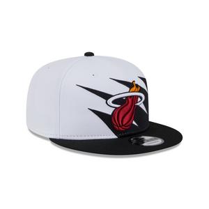 New Era Miami Heat 9FIFTY Jagged Snapback Hat-Black