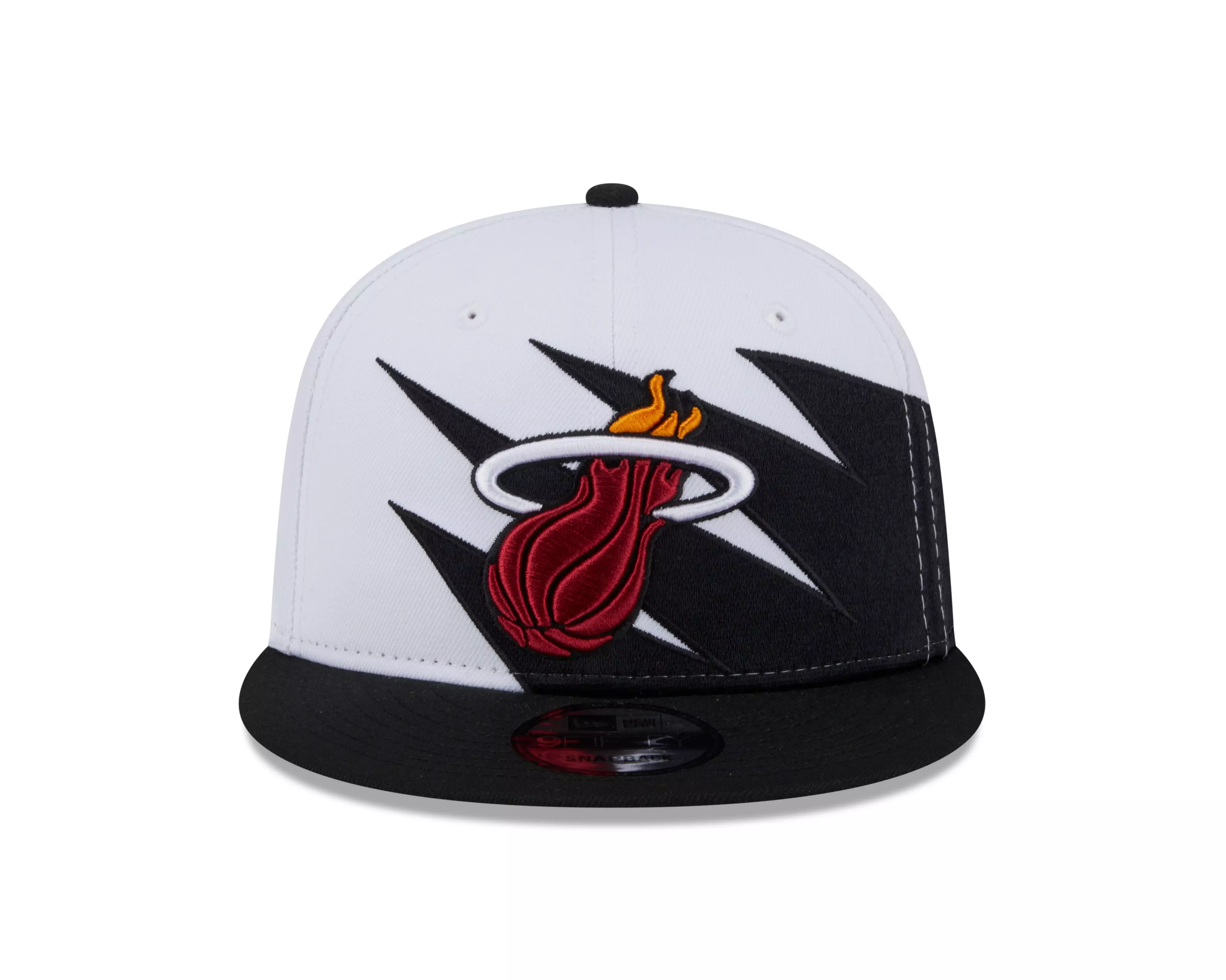 New Era Miami Heat 9FIFTY Jagged Snapback Hat-Black - BLACK