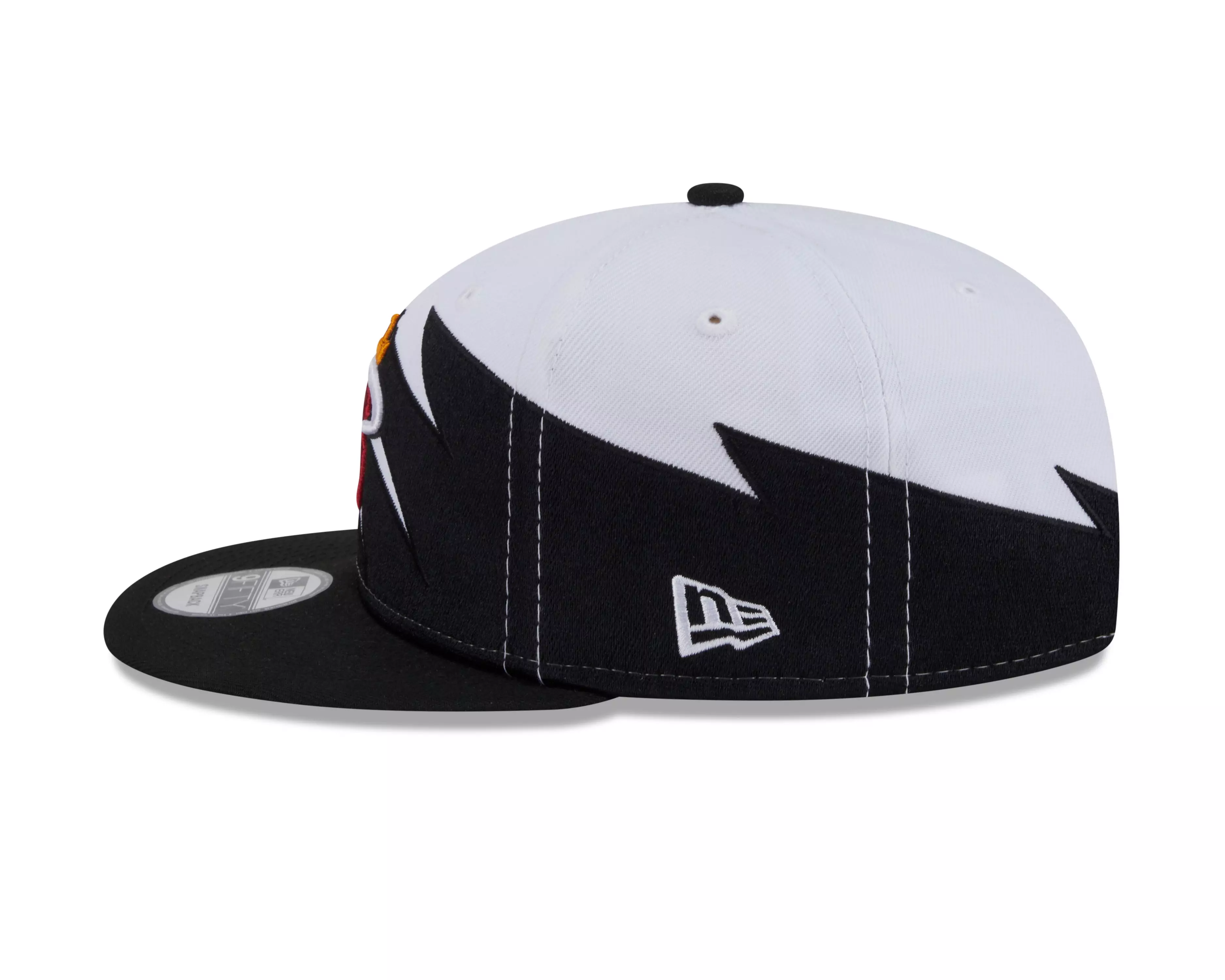 New Era Miami Heat 9FIFTY Jagged Snapback Hat-Black - BLACK