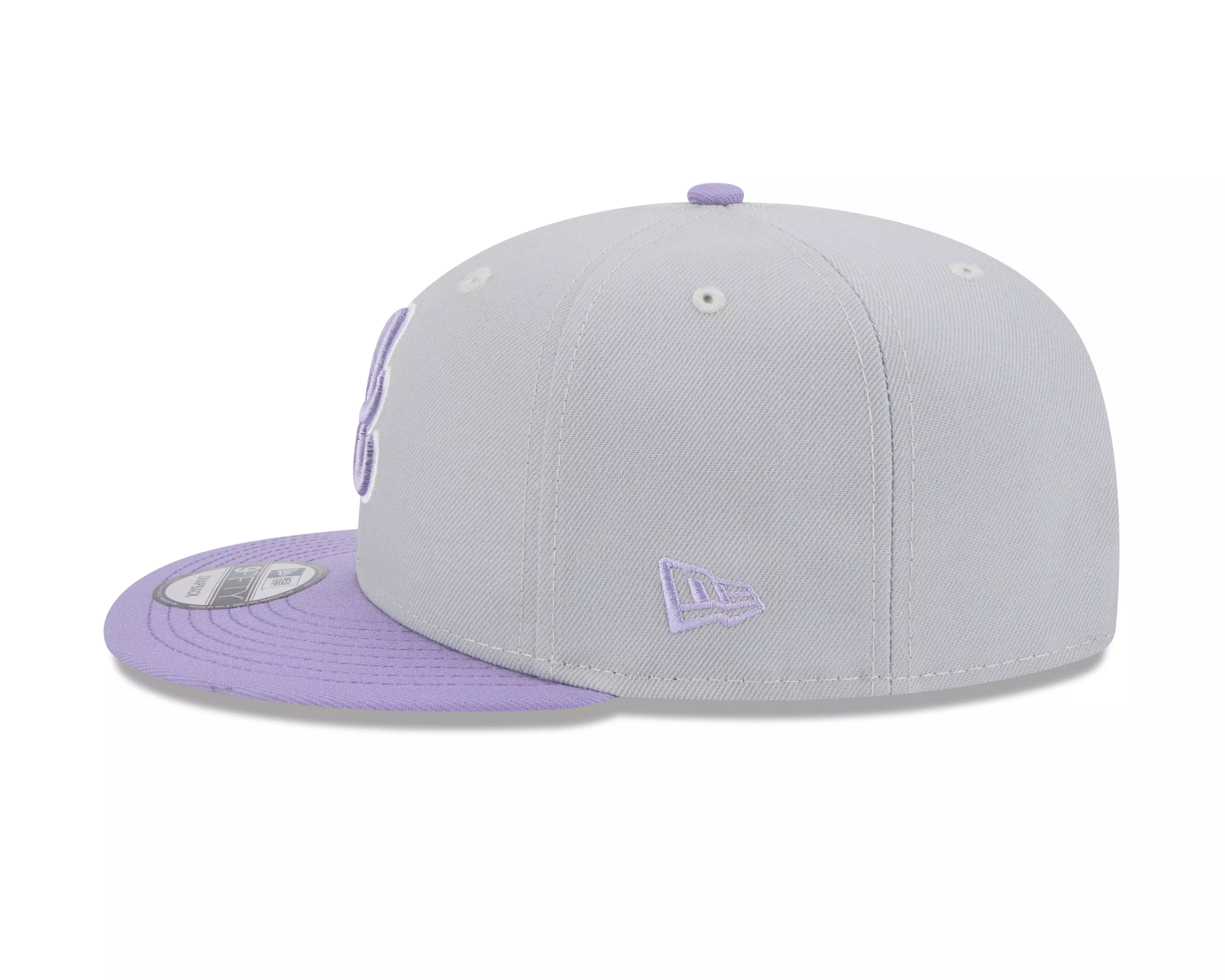 New Era Atlanta Braves 9FIFTY 2-Tone Snapback Hat-Grey/Purple - PURPLE