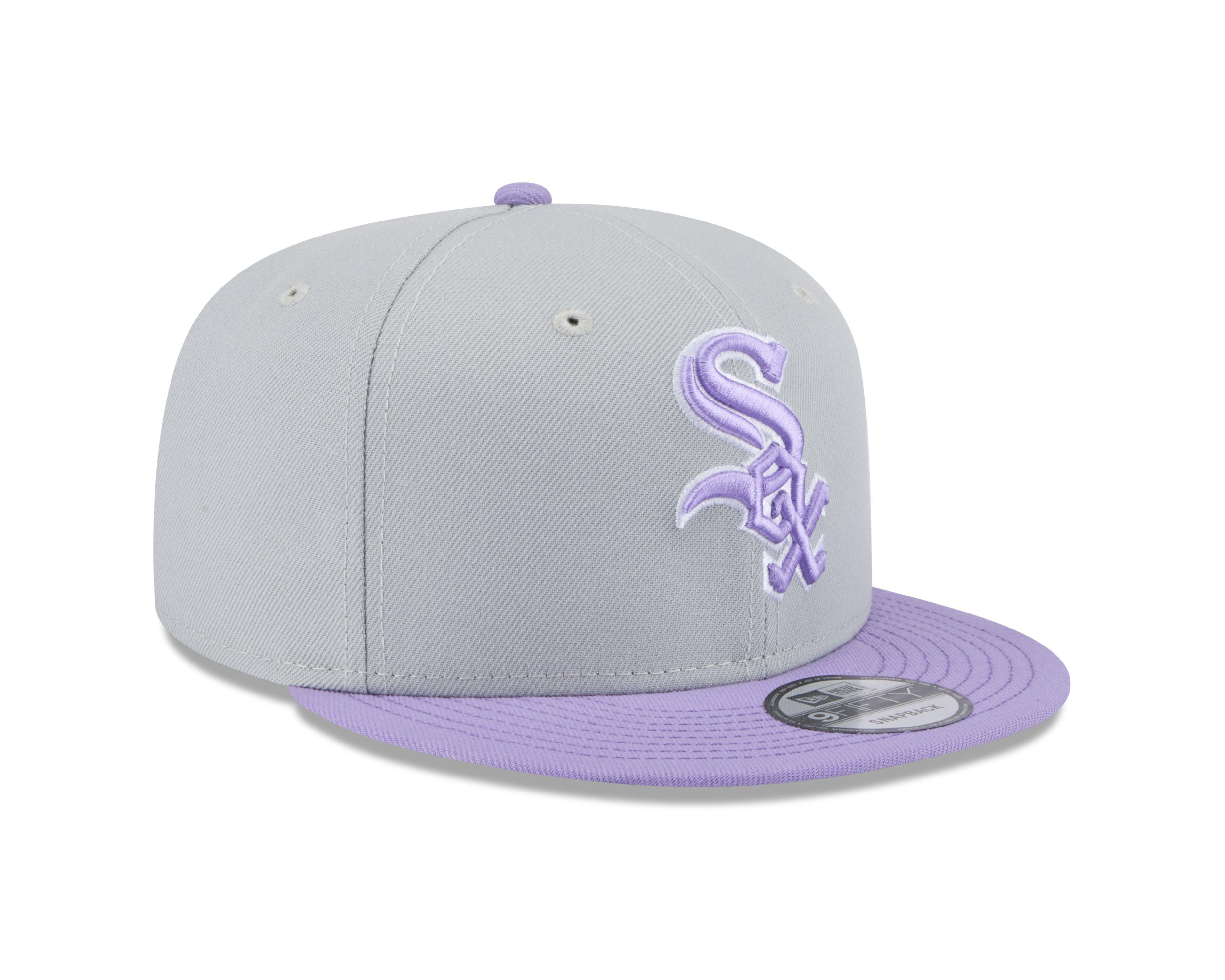 New Era Chicago White Sox 9FIFTY 2-Tone Snapback Hat-Grey/Purple