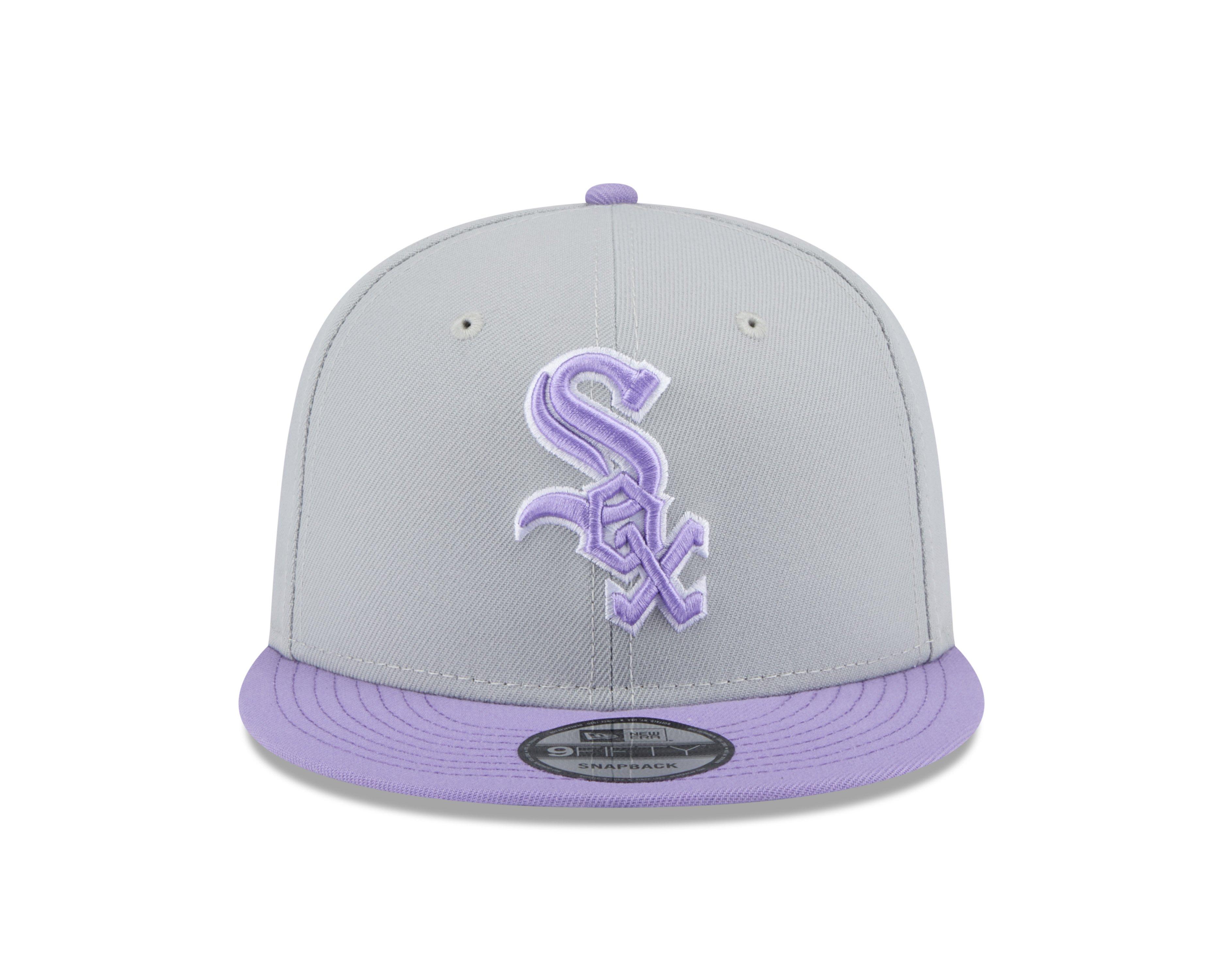 New Era Chicago White Sox 9FIFTY 2-Tone Snapback Hat-Grey/Purple
