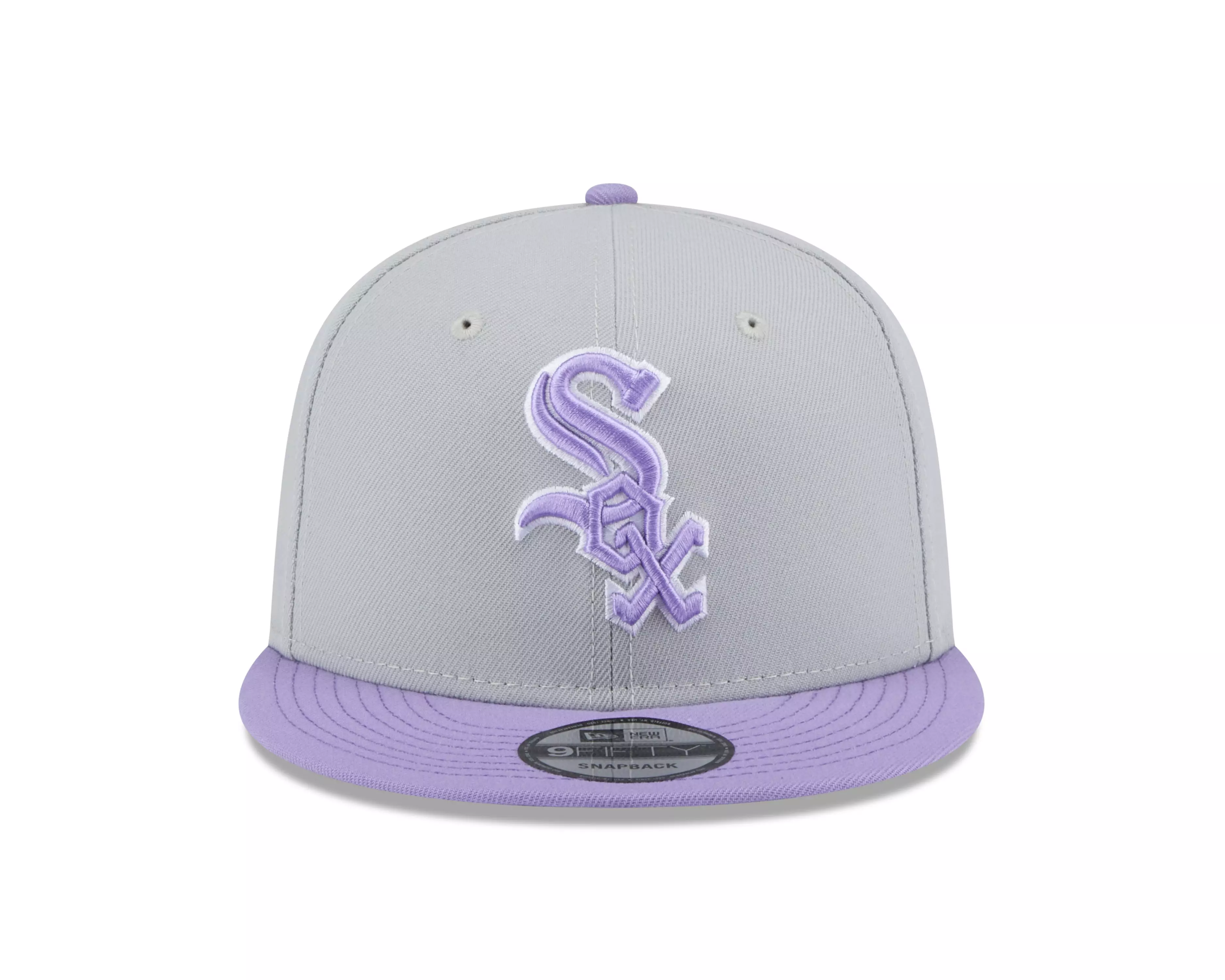 New Era Chicago White Sox 9FIFTY 2-Tone Snapback Hat-Grey/Purple - PURPLE