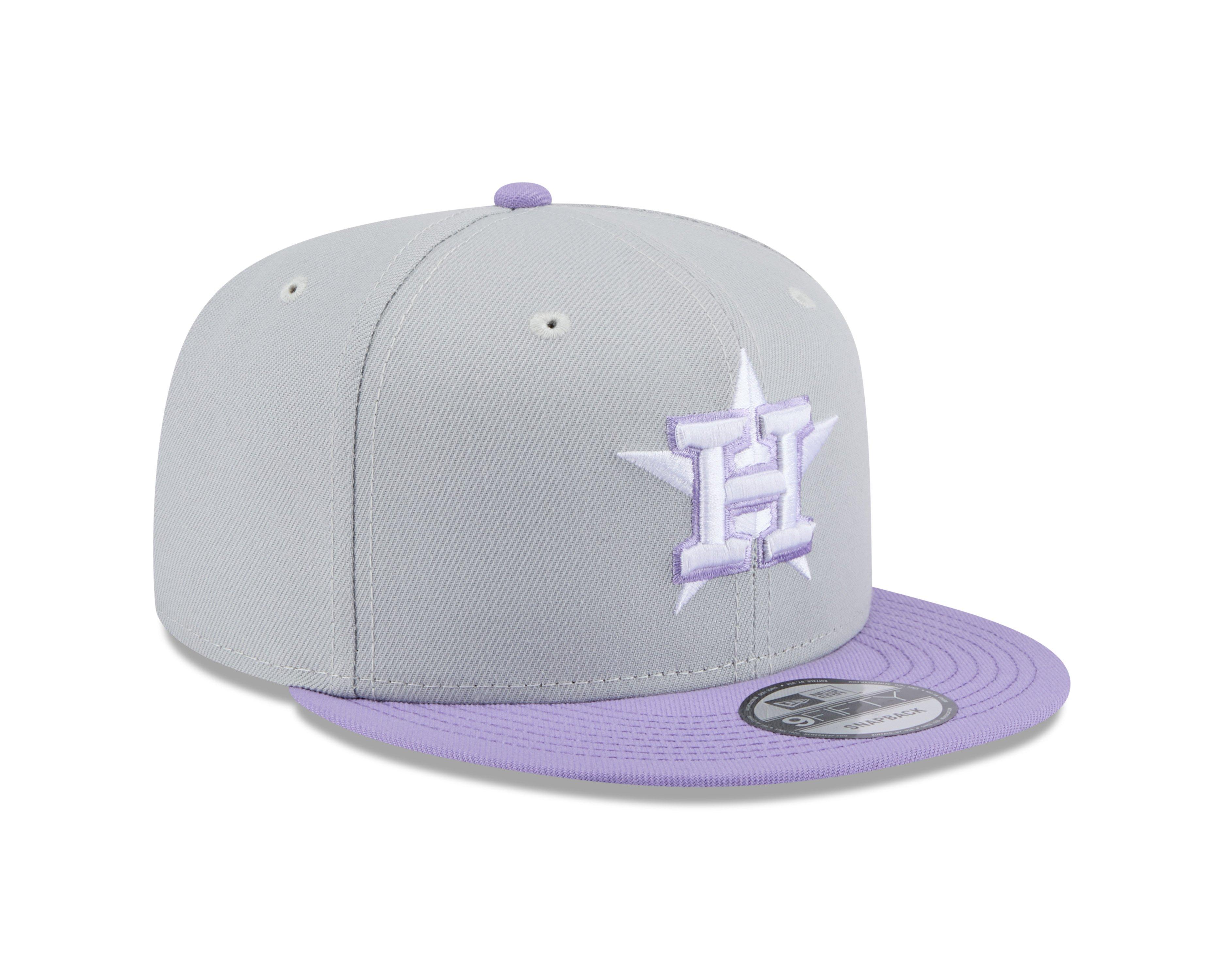 New Era Houston Astros​ 9FIFTY 2-Tone Snapback Hat-Grey/Purple