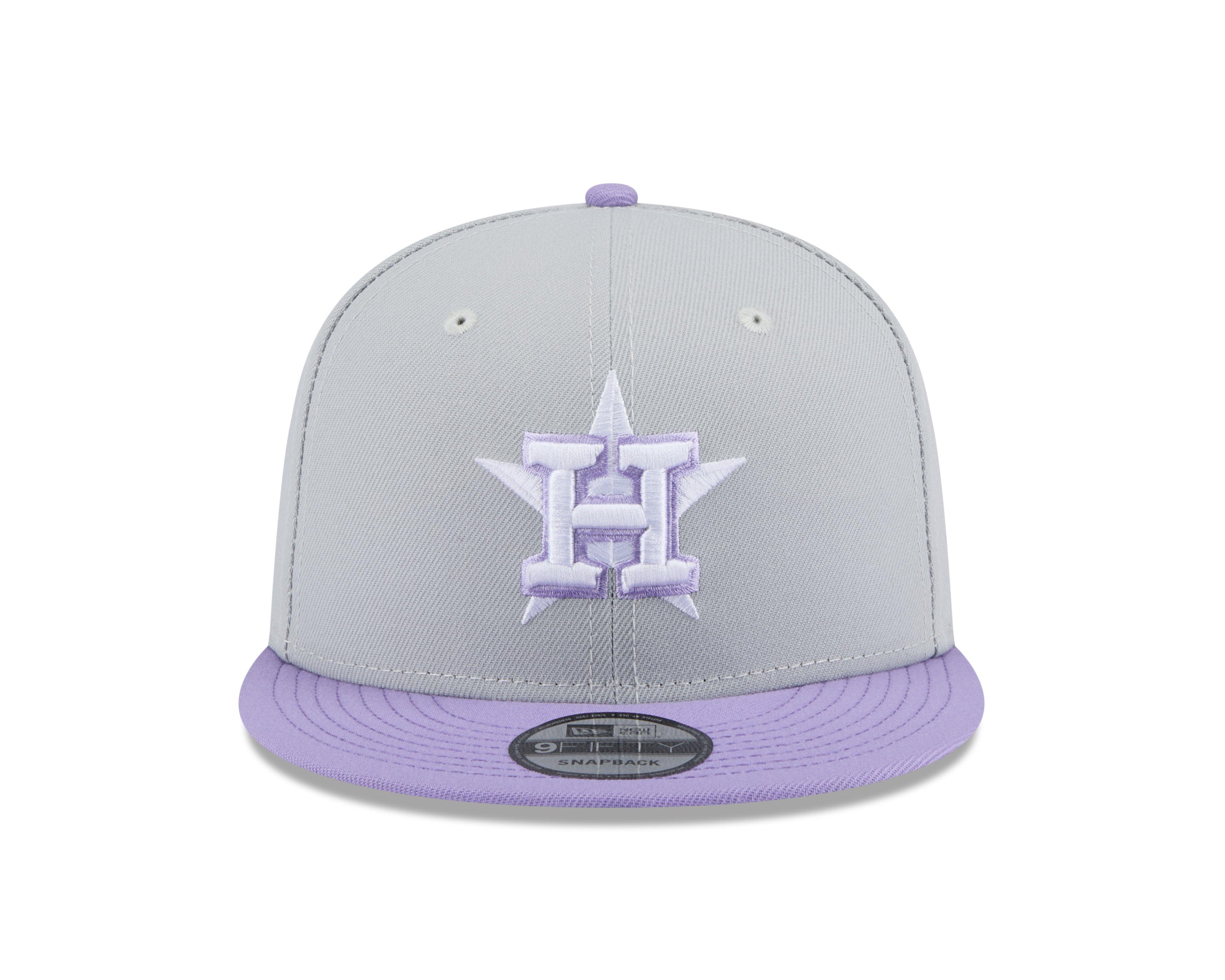 New Era Houston Astros​ 9FIFTY 2-Tone Snapback Hat-Grey/Purple