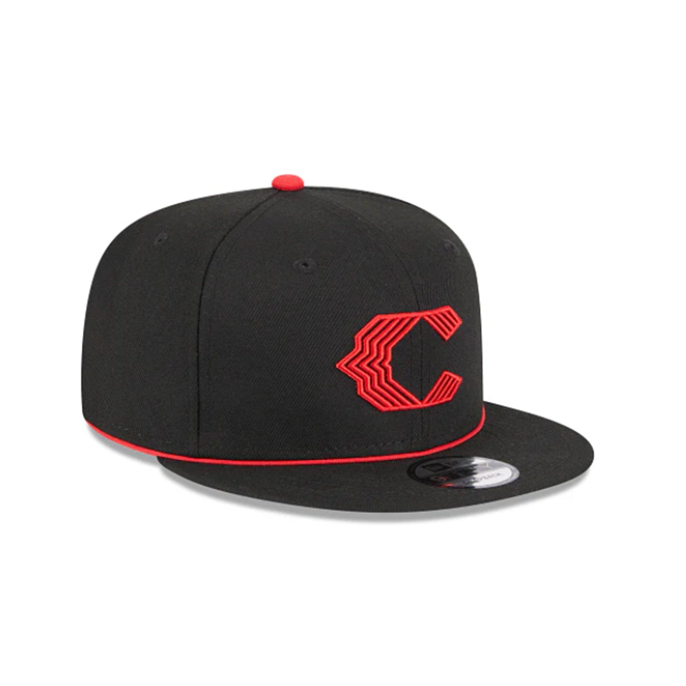 New Era Cincinnati Reds 9FIFTY 2025 City Connect Snapback Hat-Black/Red